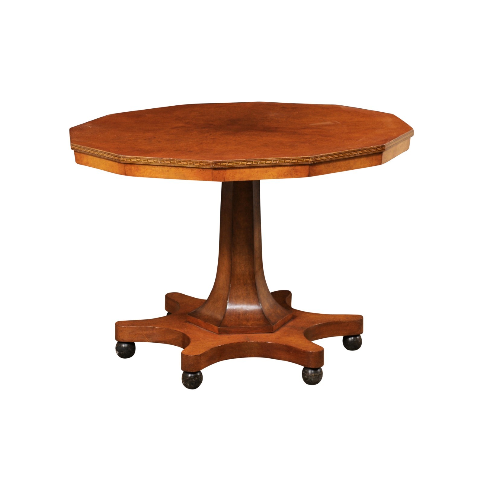 Swedish Dodecagon-Shaped Pedestal Table
