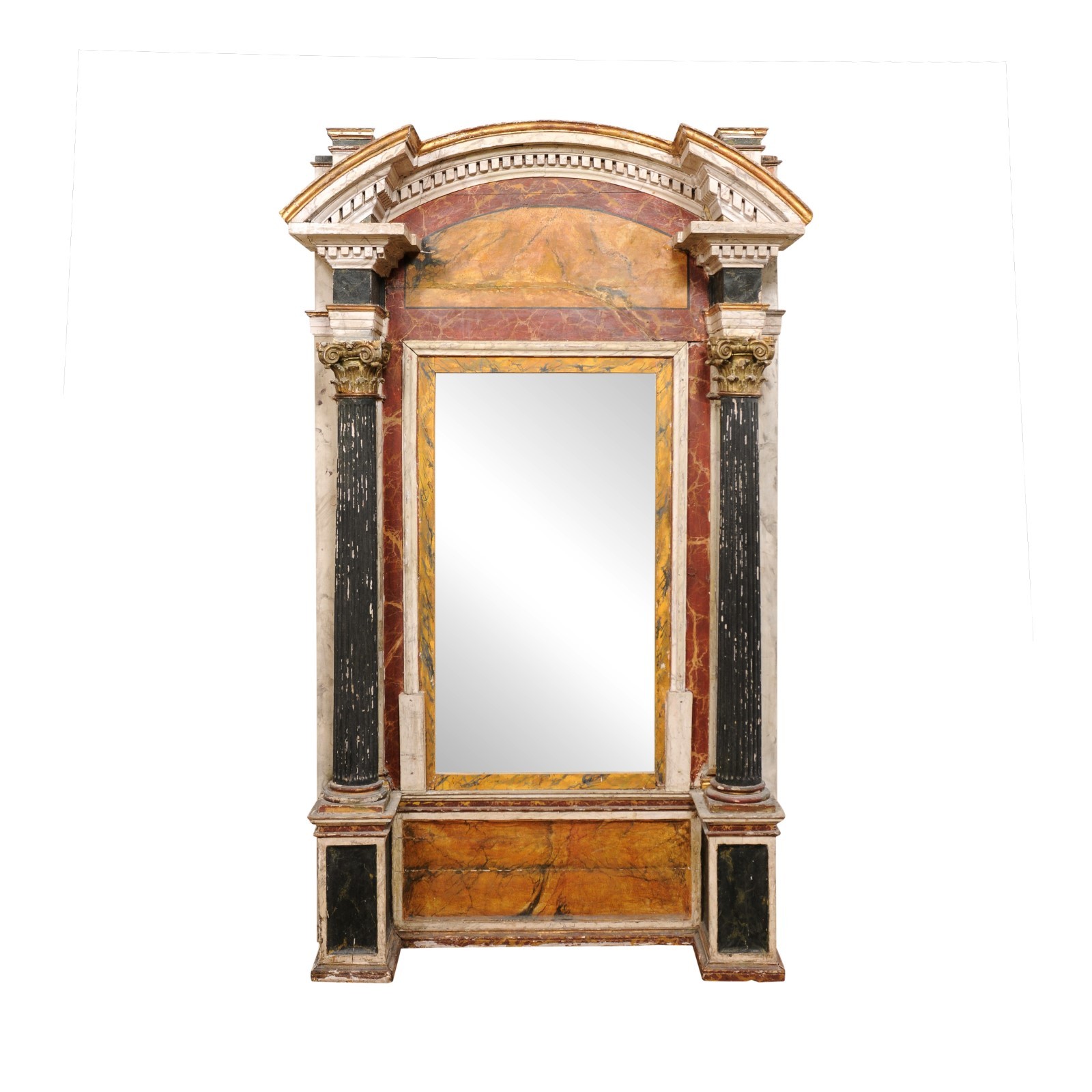 Italian Grand Architectural Mirror, 19th C.