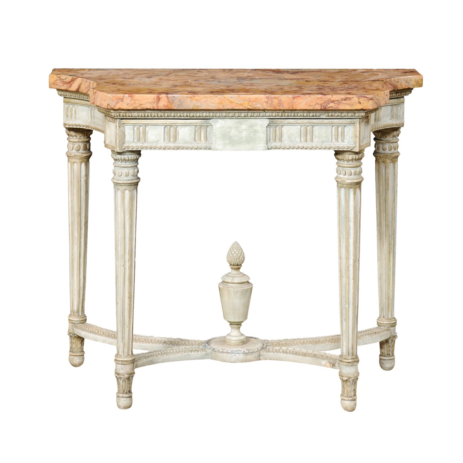 French Neoclassic Period Marble Top Console