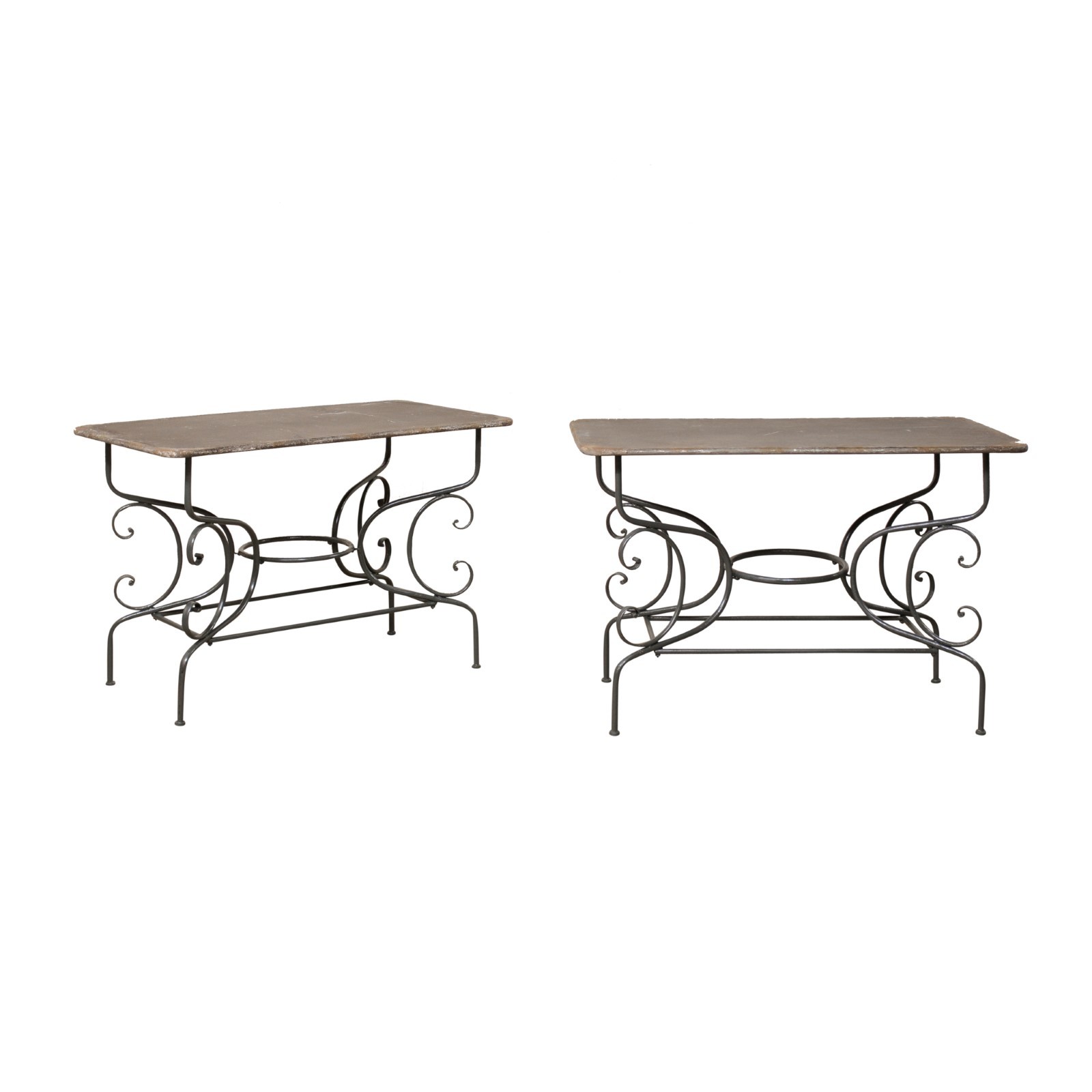 Mid-20th C. Metal Occasional Tables, France