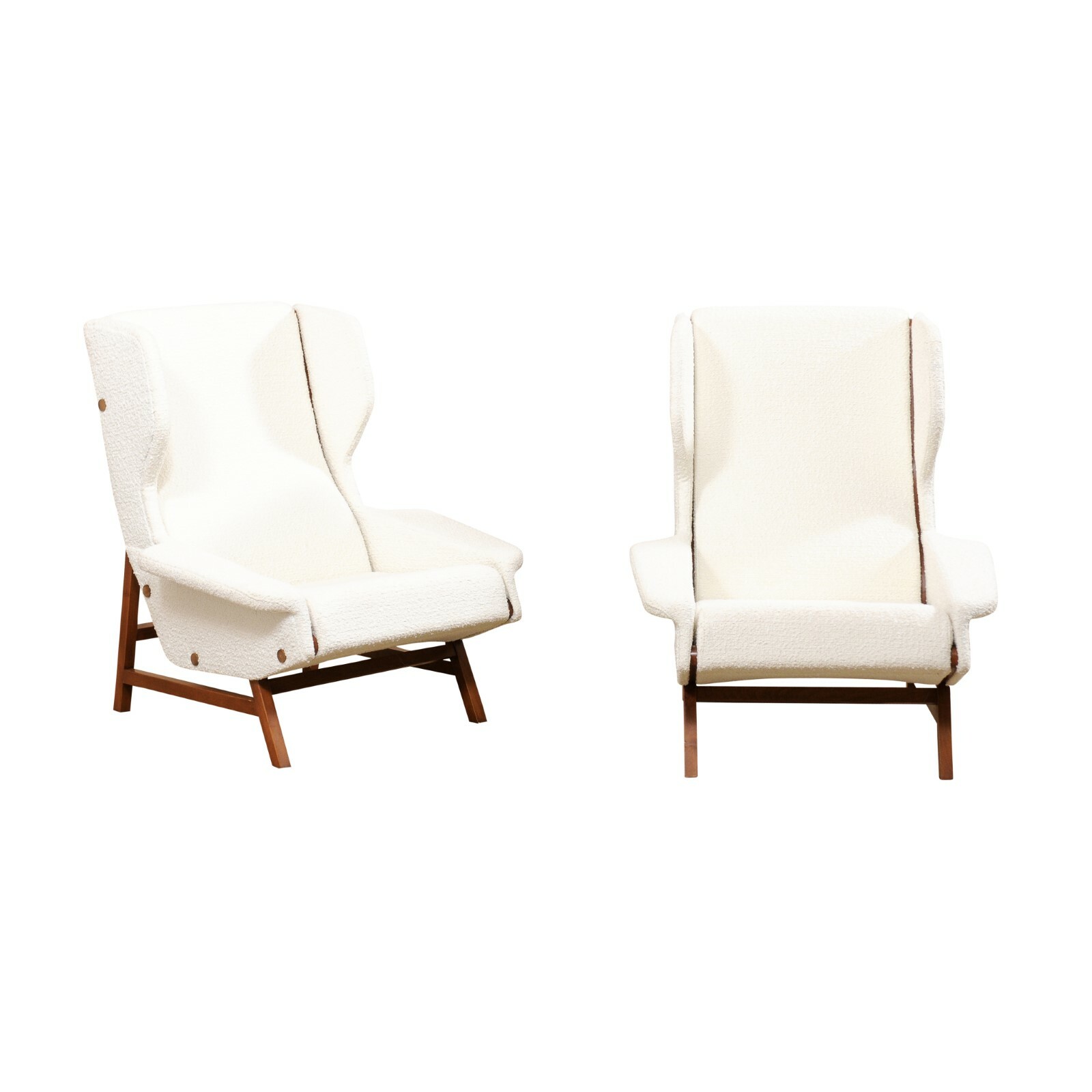 Fashionably Modern Italian Wingback Chairs