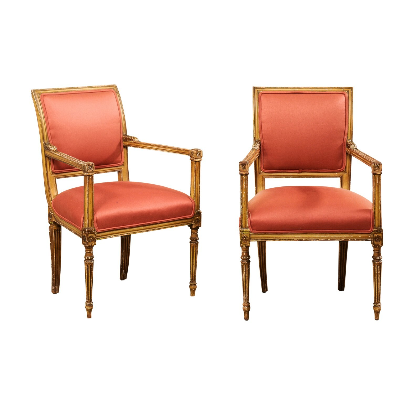 Antique Neoclassic Style Armchairs, Italy