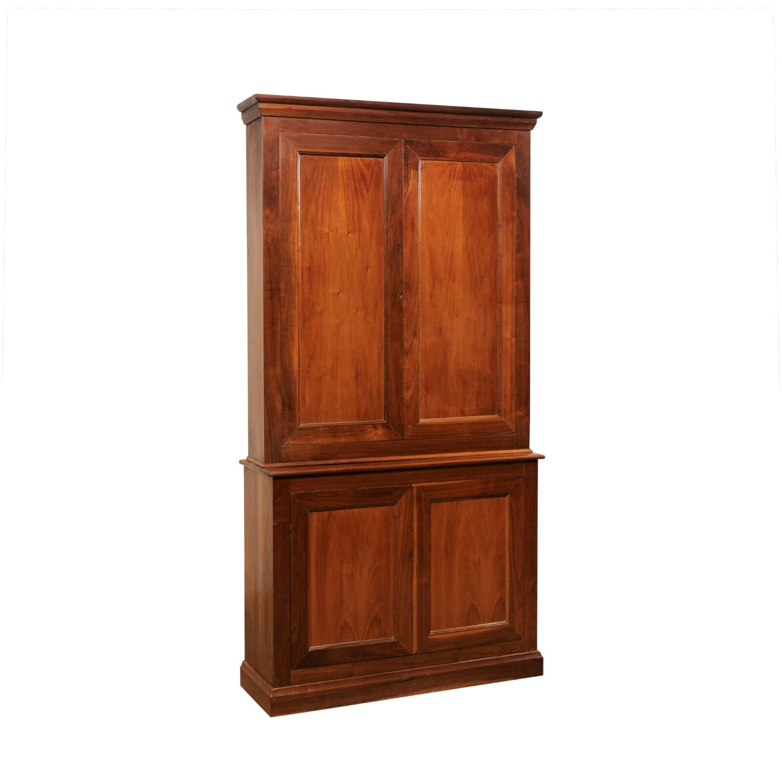 French Cherry Wood Tall Cabinet, Mid 20th c