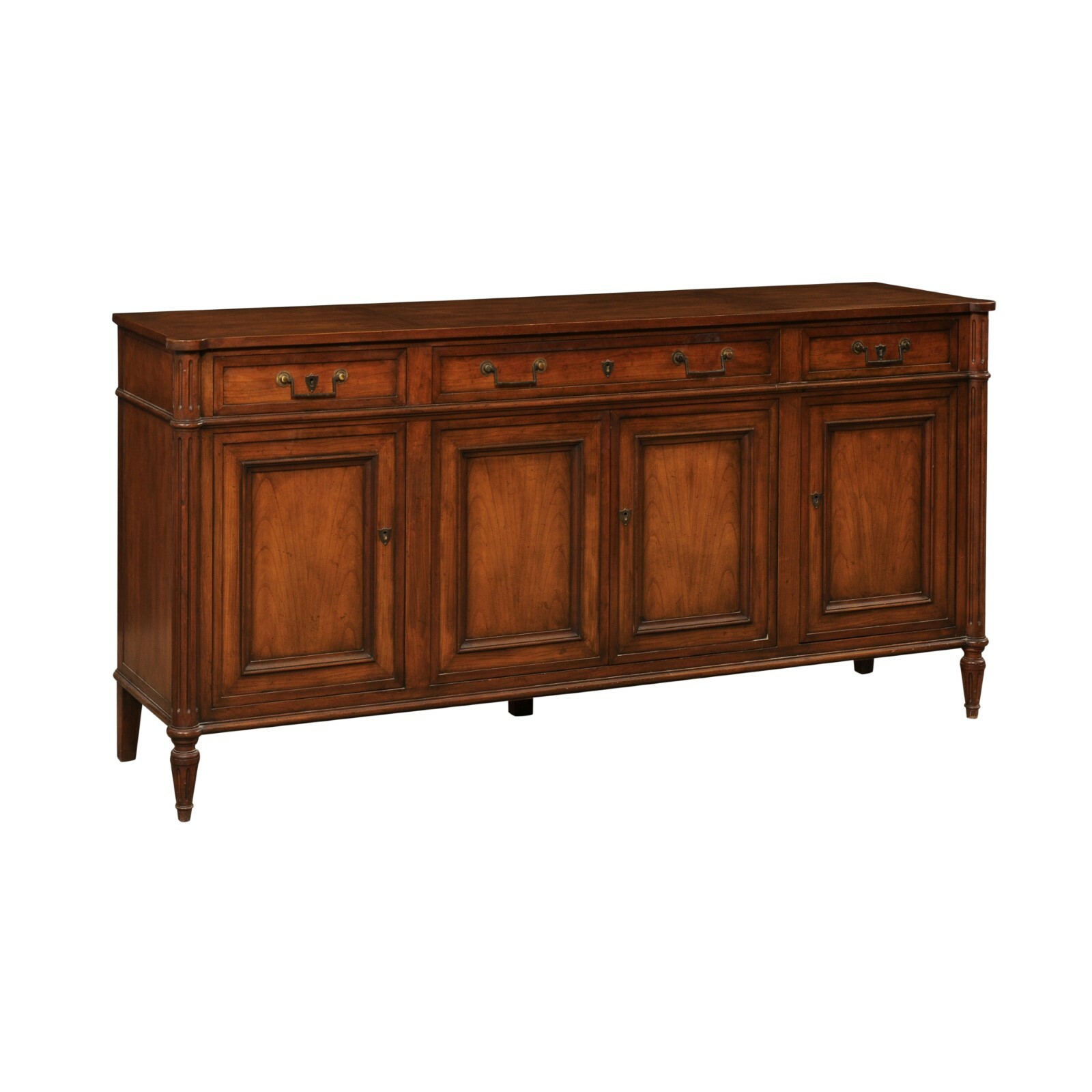 French Style Buffet Cabinet, 6 Ft. Long