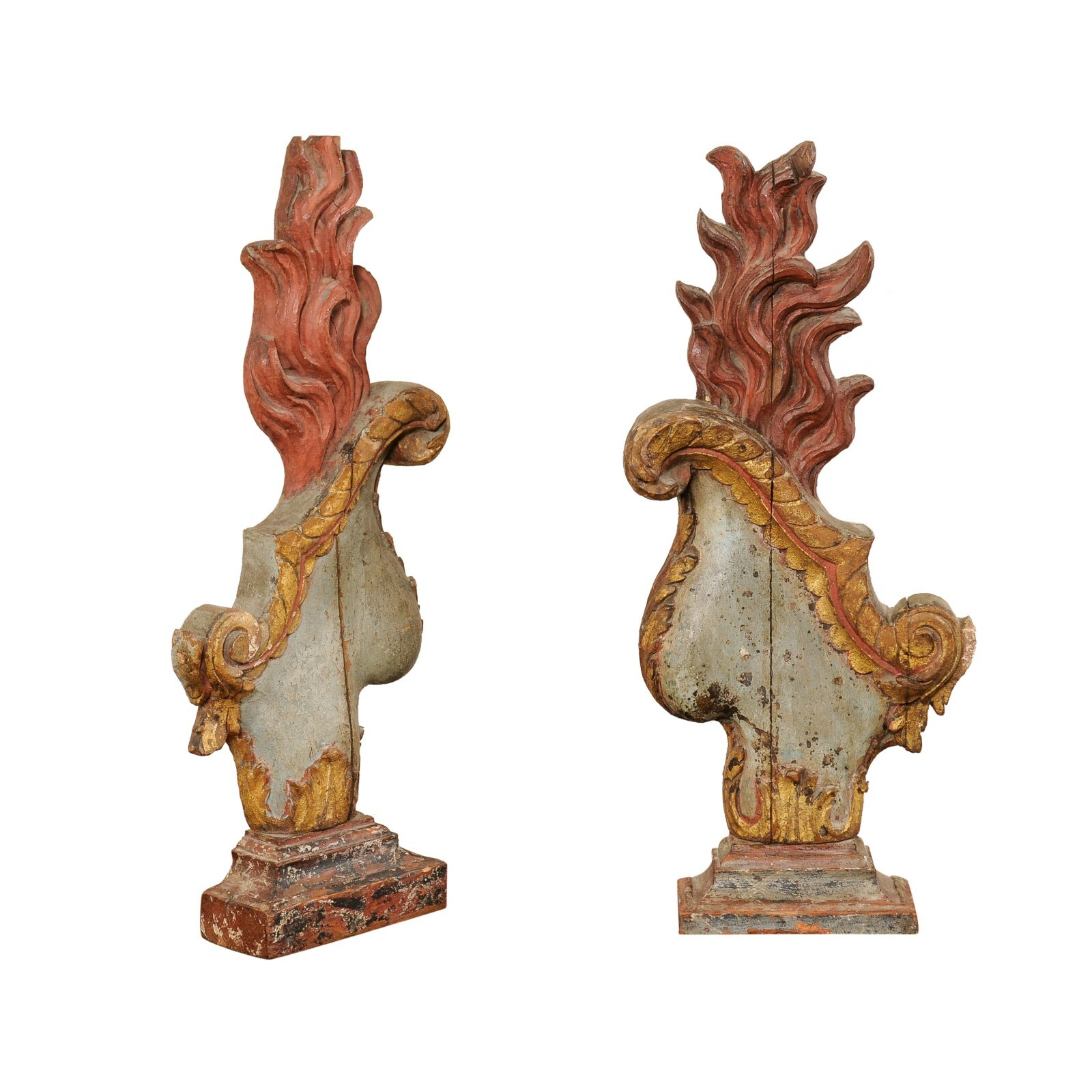 Italian Flame Fragment Wall Decorations