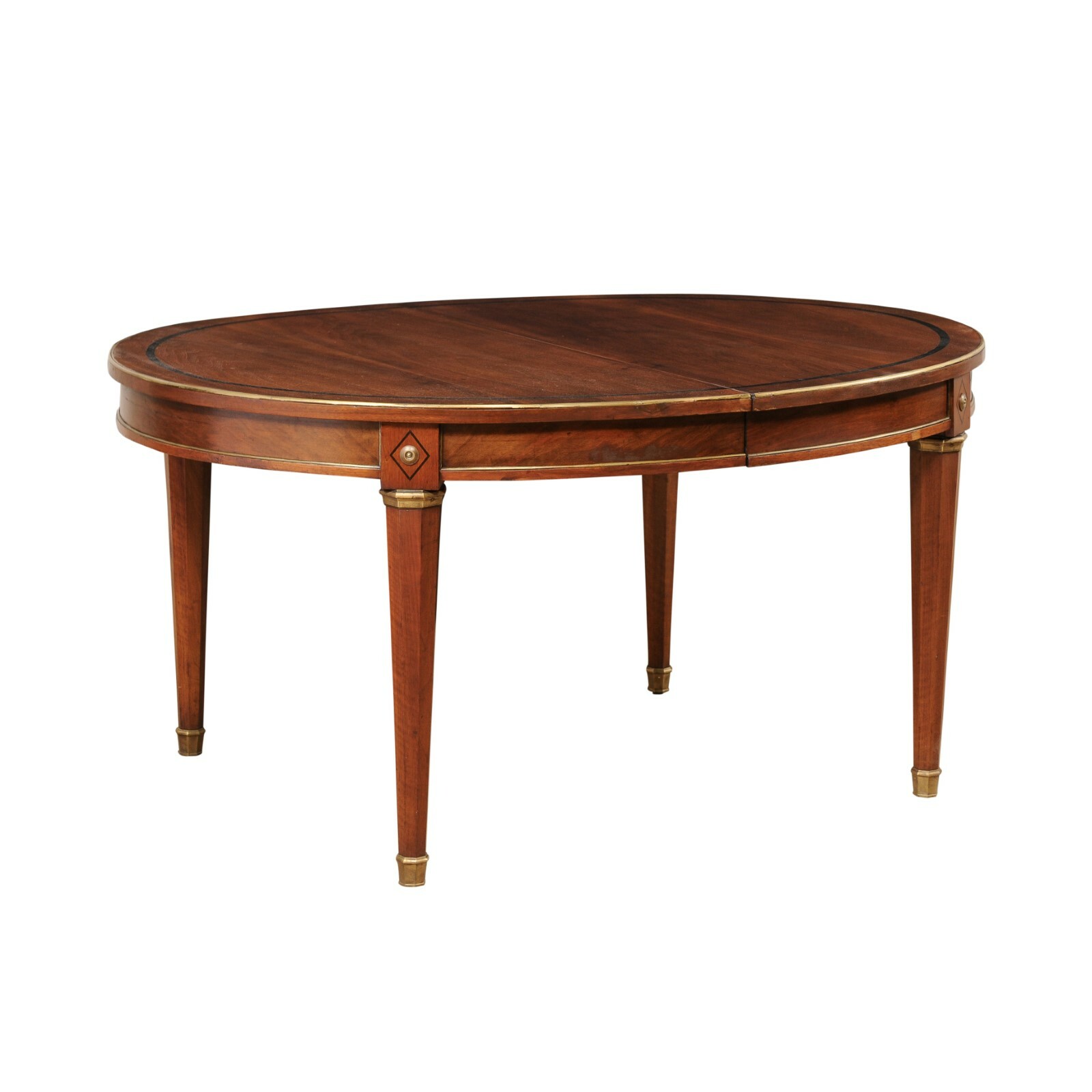 French Neoclassic Style Oval Table w/Leaf