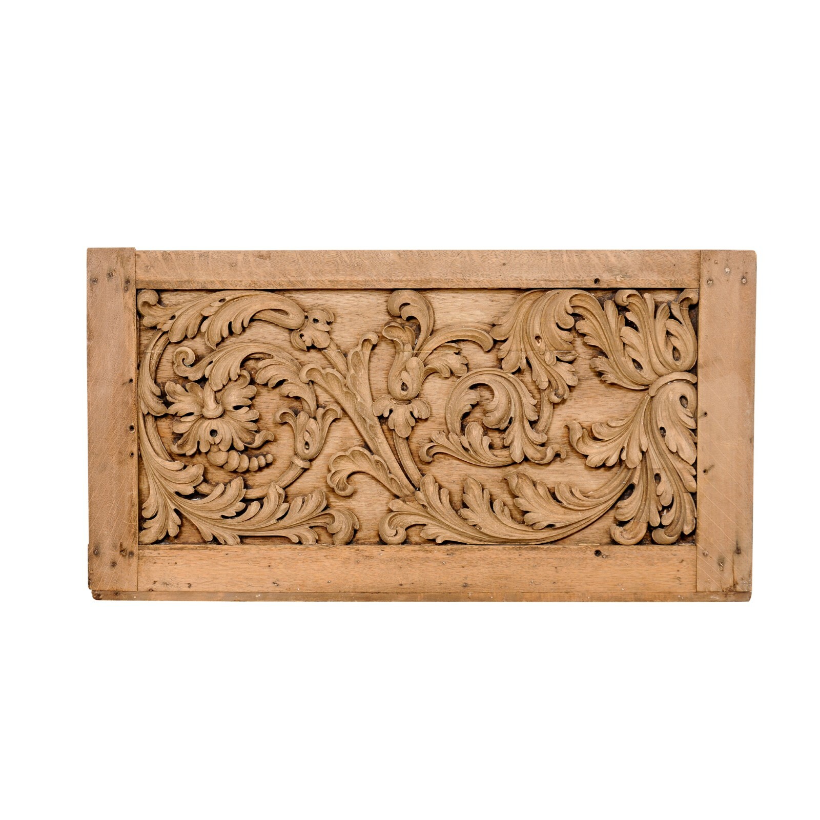 French 19th C. Carved-Wood Plaque