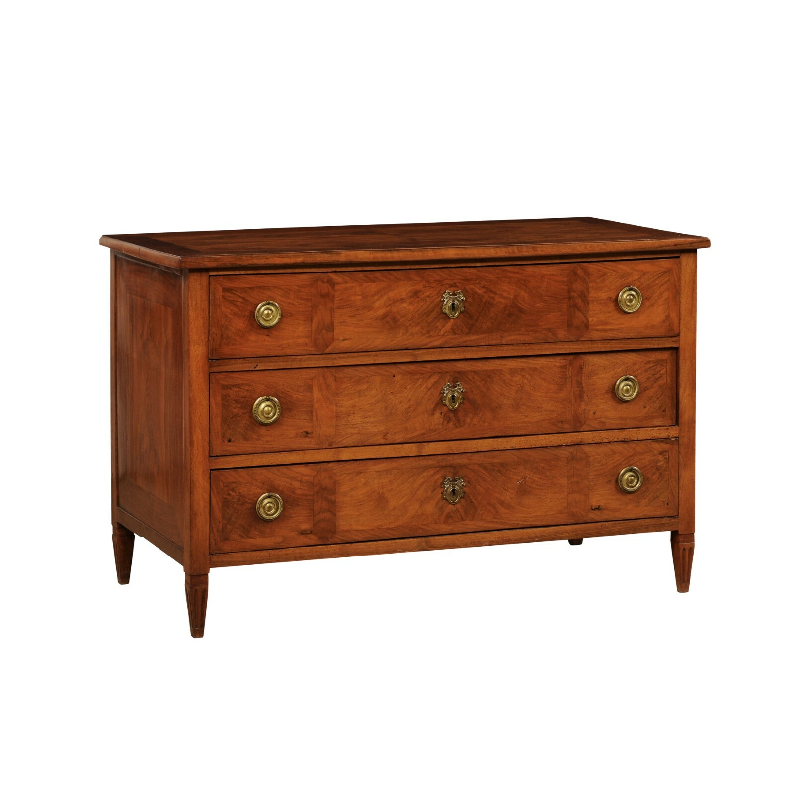 French Neoclassic Period Veneered Commode