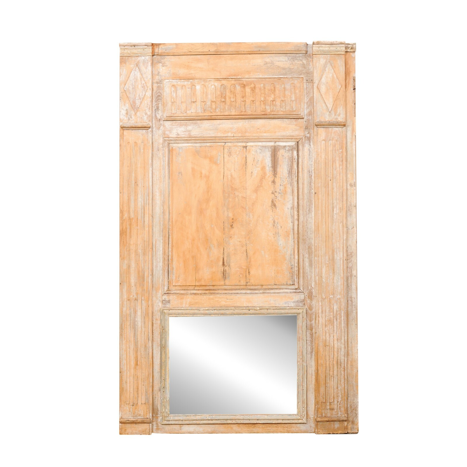 French Directoire Trumeau Mirror, 7 Ft Tall