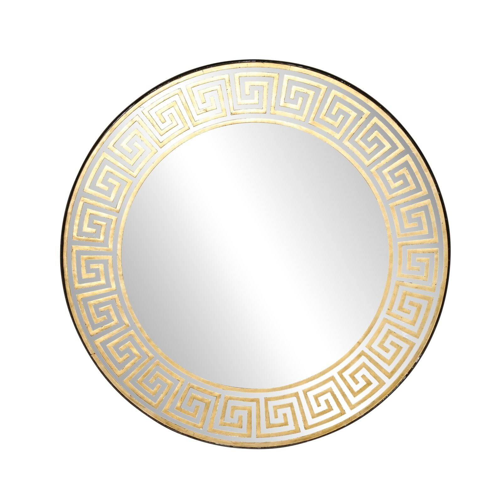 4 Ft. Round Greek Key Mirror, 2 Available