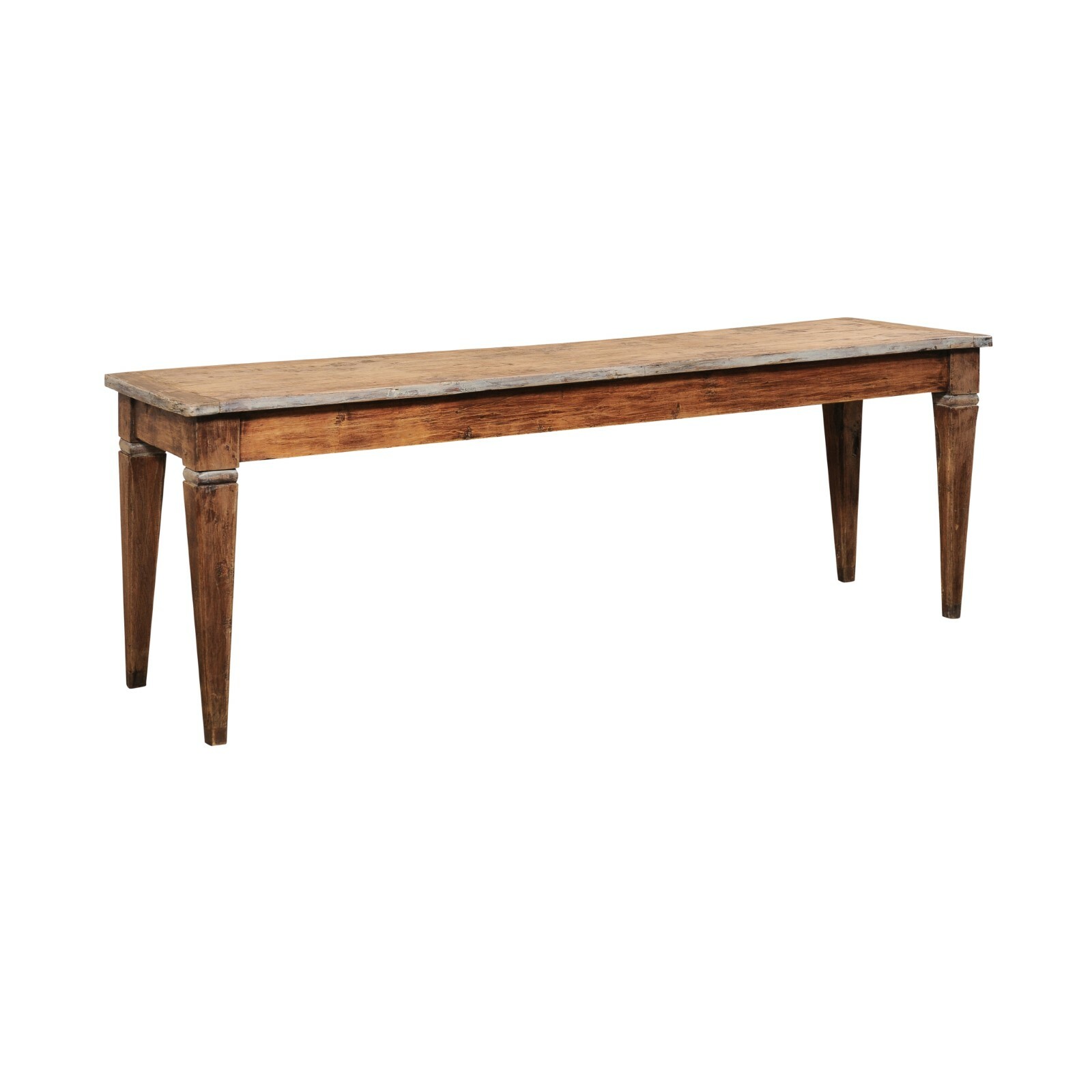 18th C. Italian Rustic Wooden Console Table