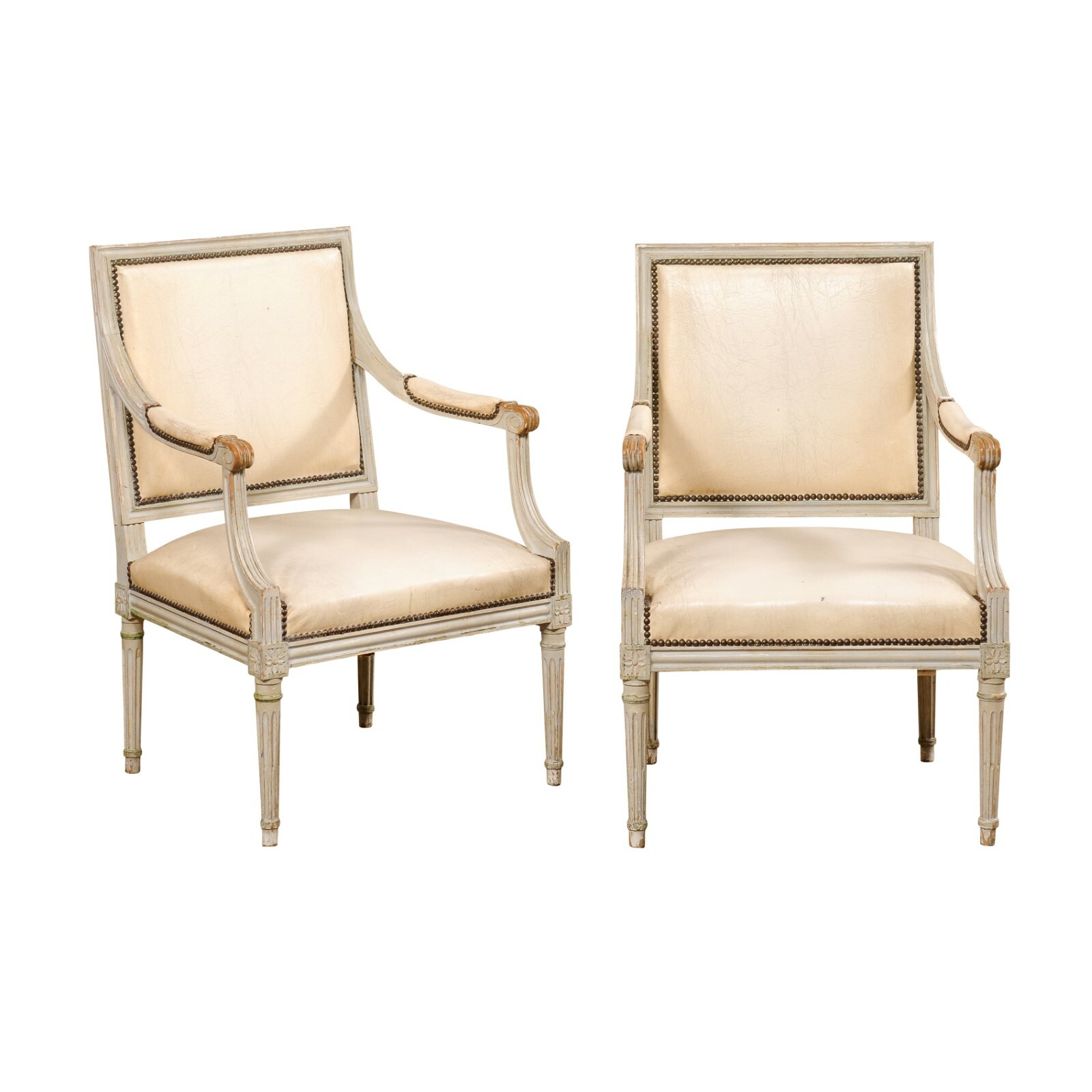 Antique French Louis XVI Style Armchairs