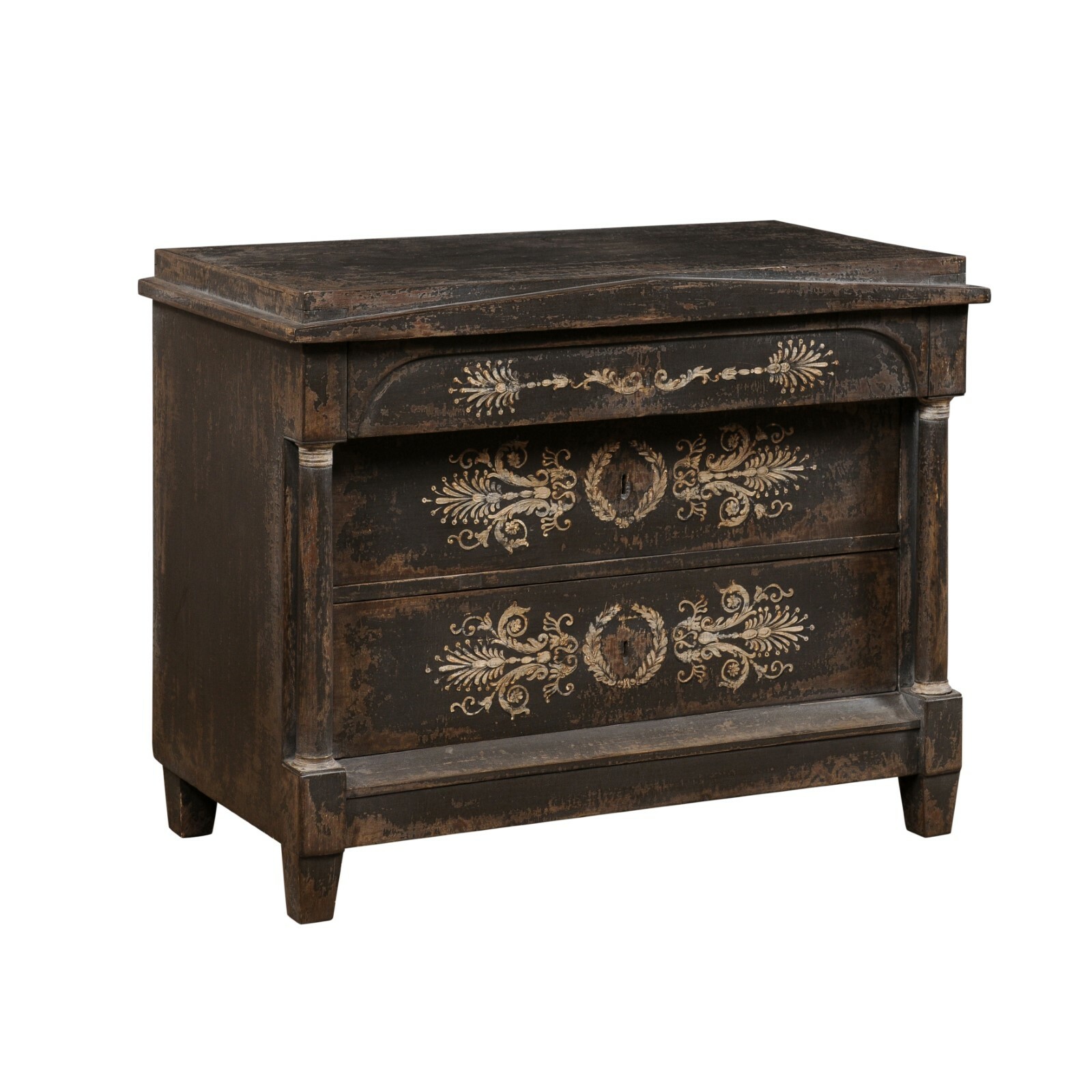 French Empire Artisan-Painted Commode