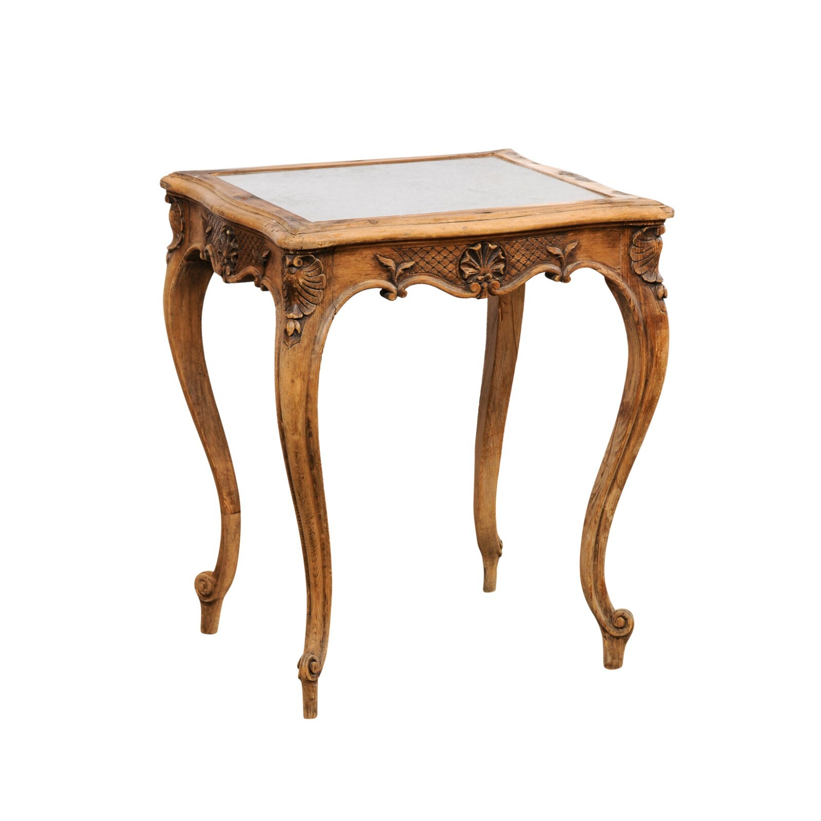 Petite French Table w/Mirror Top, 19th C.