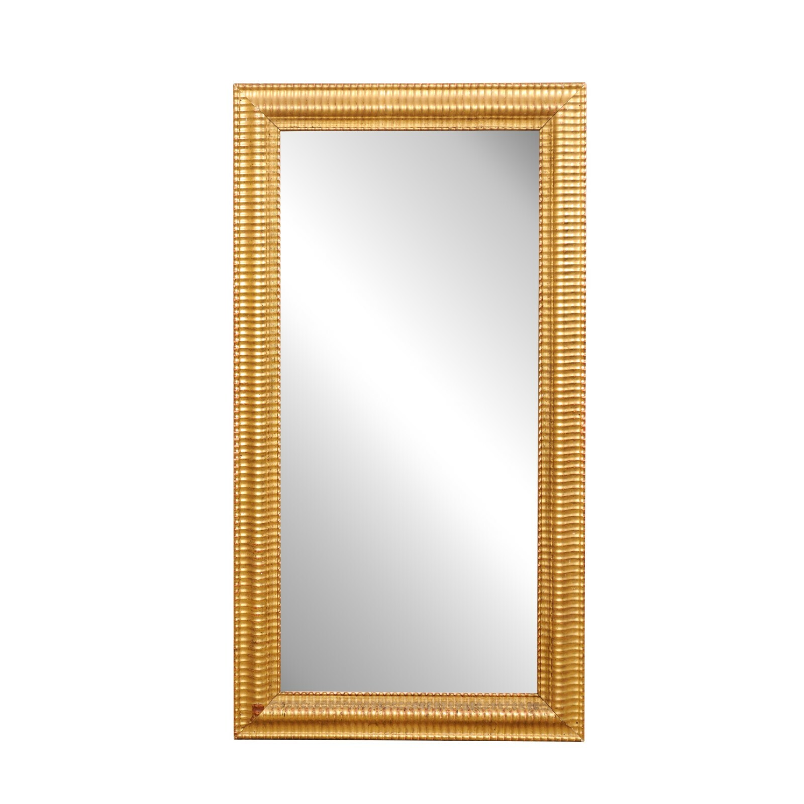 19th C. French Rectangular Gilt Wood Mirror
