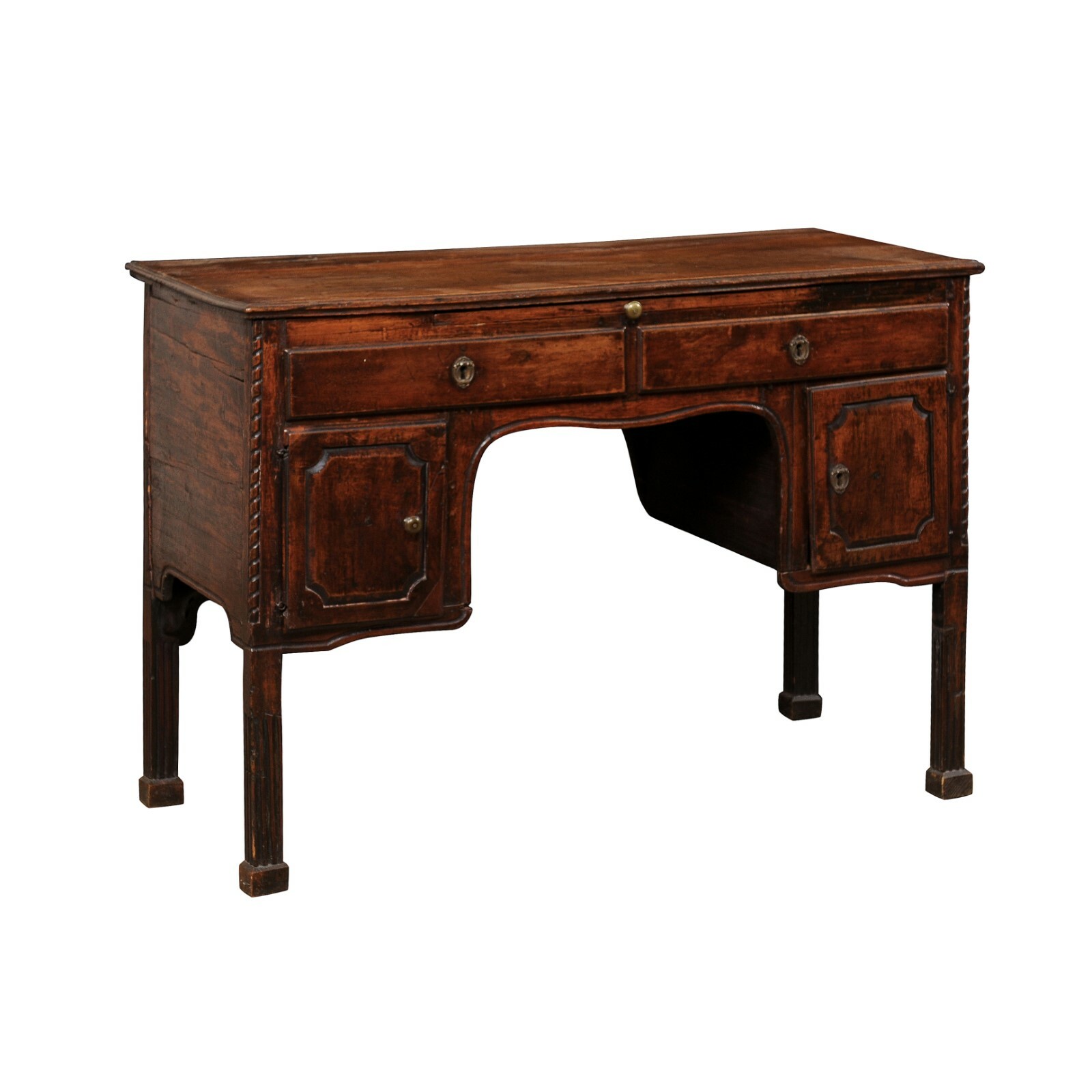 Italian Carved-Wood Desk w/Storage, 19th C