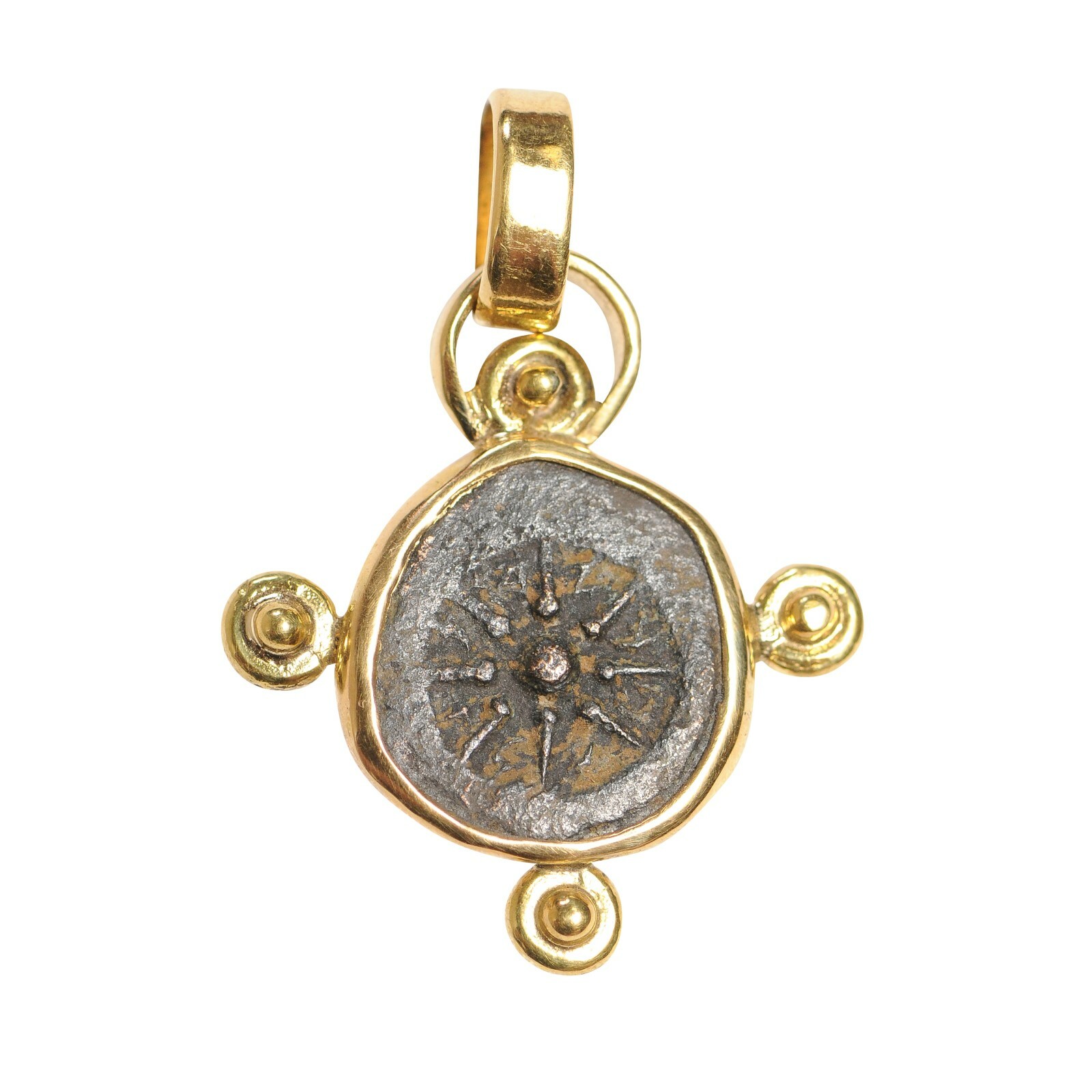 Roman Widow's Mite Coin, 22kt Gold Pendant