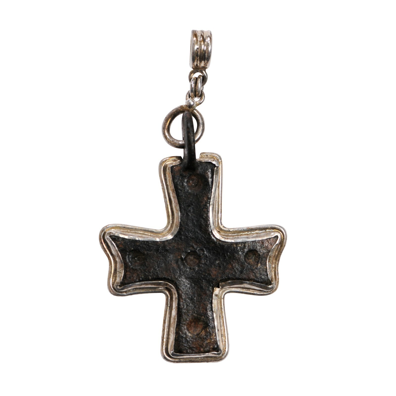 Byzantine Cross set in Silver Pendant