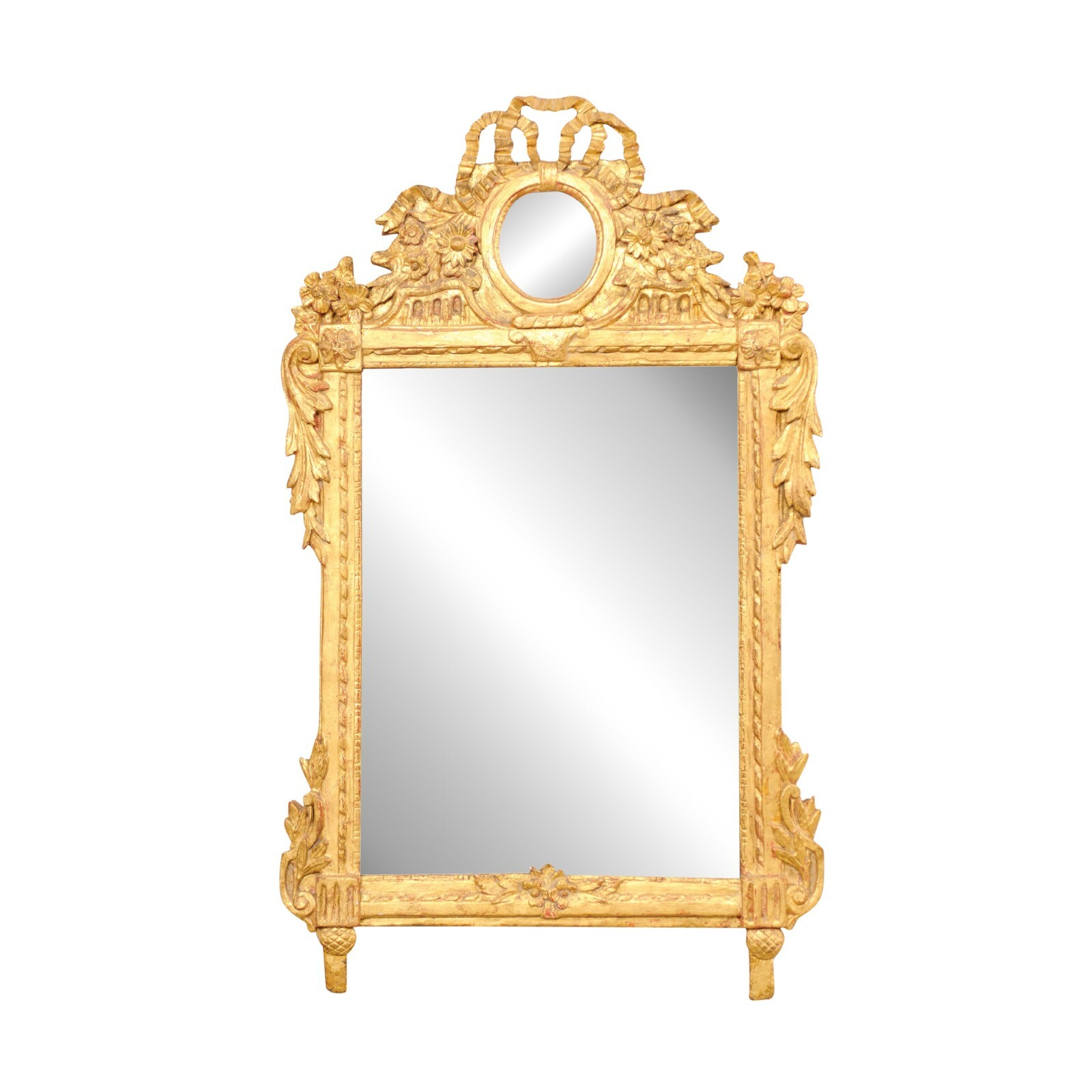 Neoclassic French Gilt Wood Mirror, 19th C.