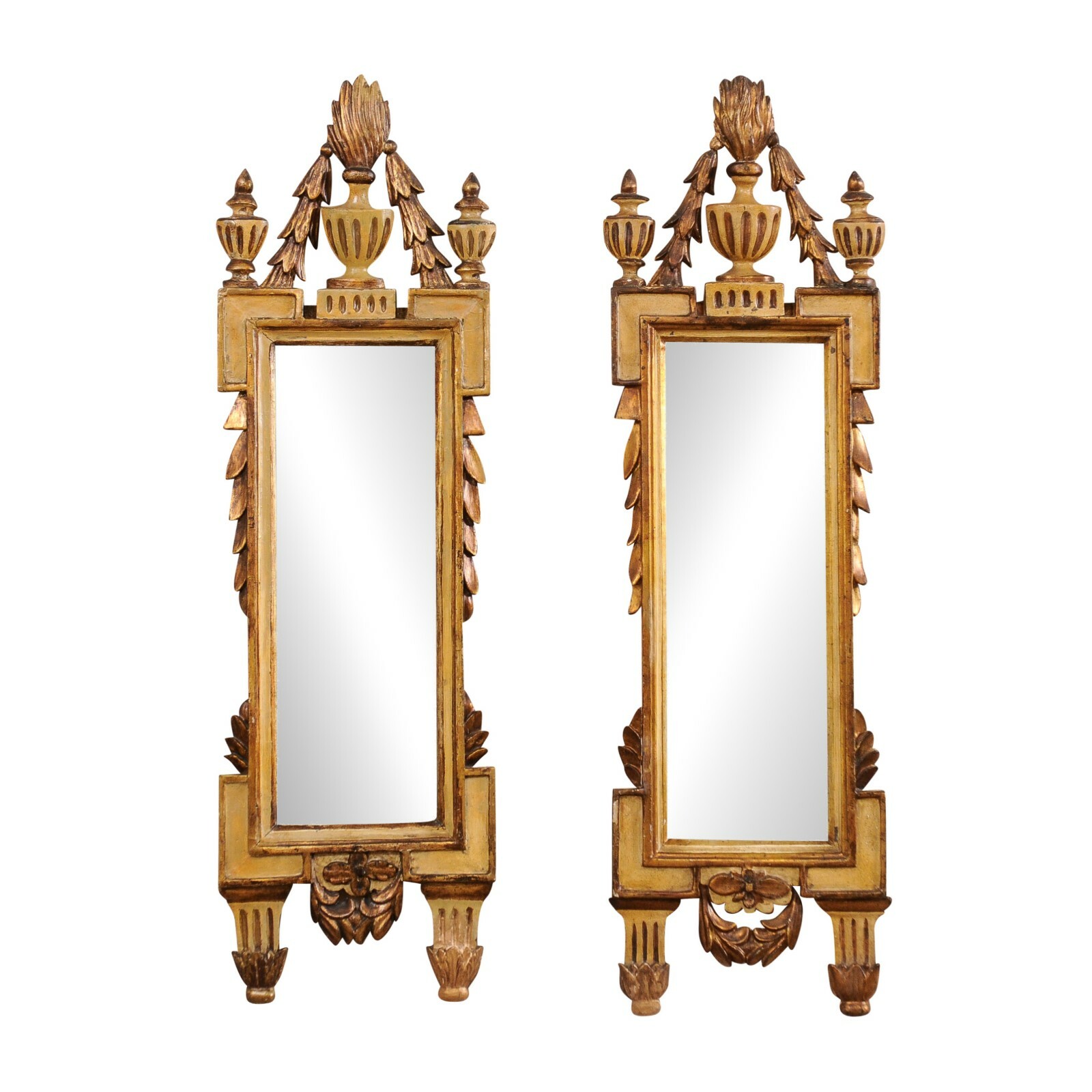 Italian Slender Neoclassic Mirrors, 19th C.