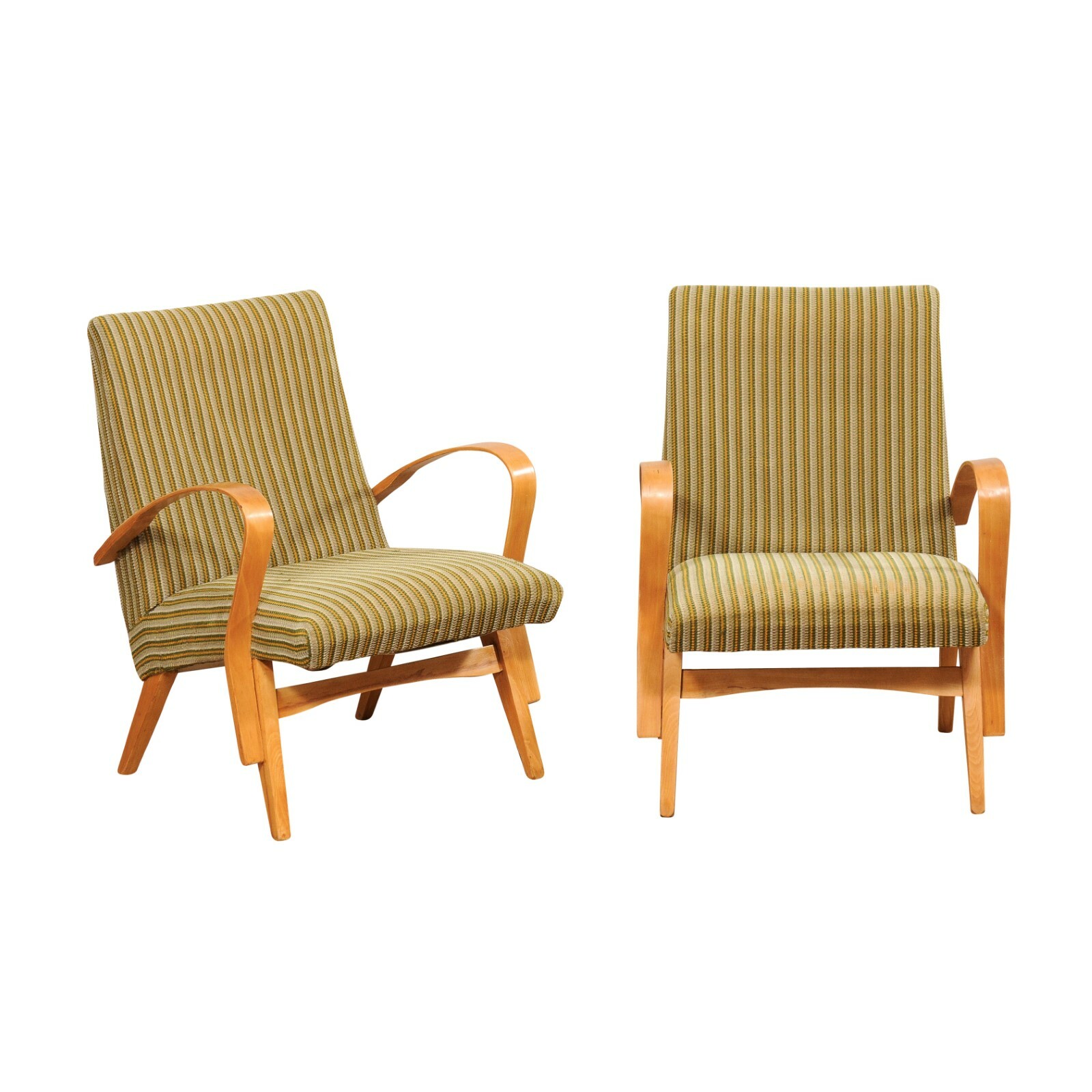 Mid-Century Pair Occasional Chairs, Italy