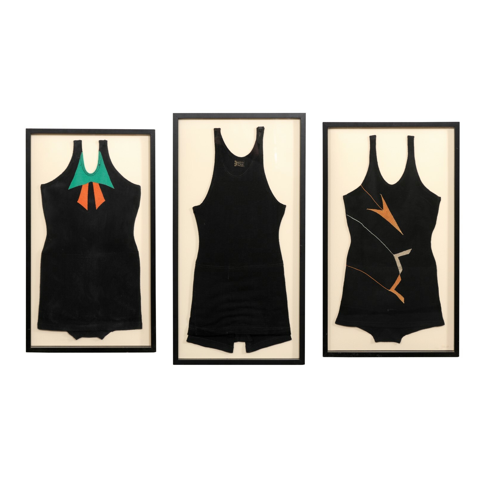 Collection of Three Framed 1920's Swimwear