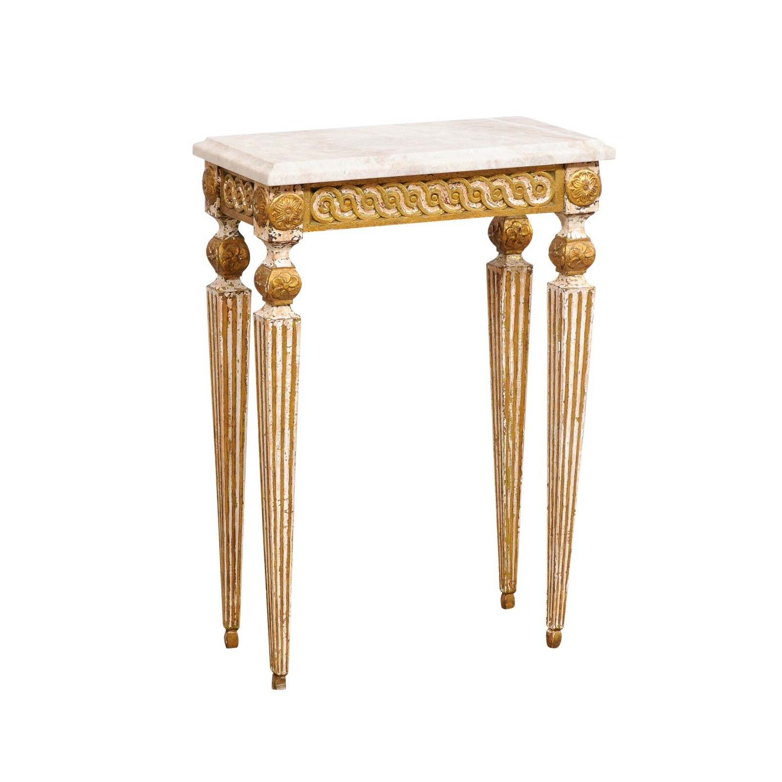 Petite Italian Antique Console Table