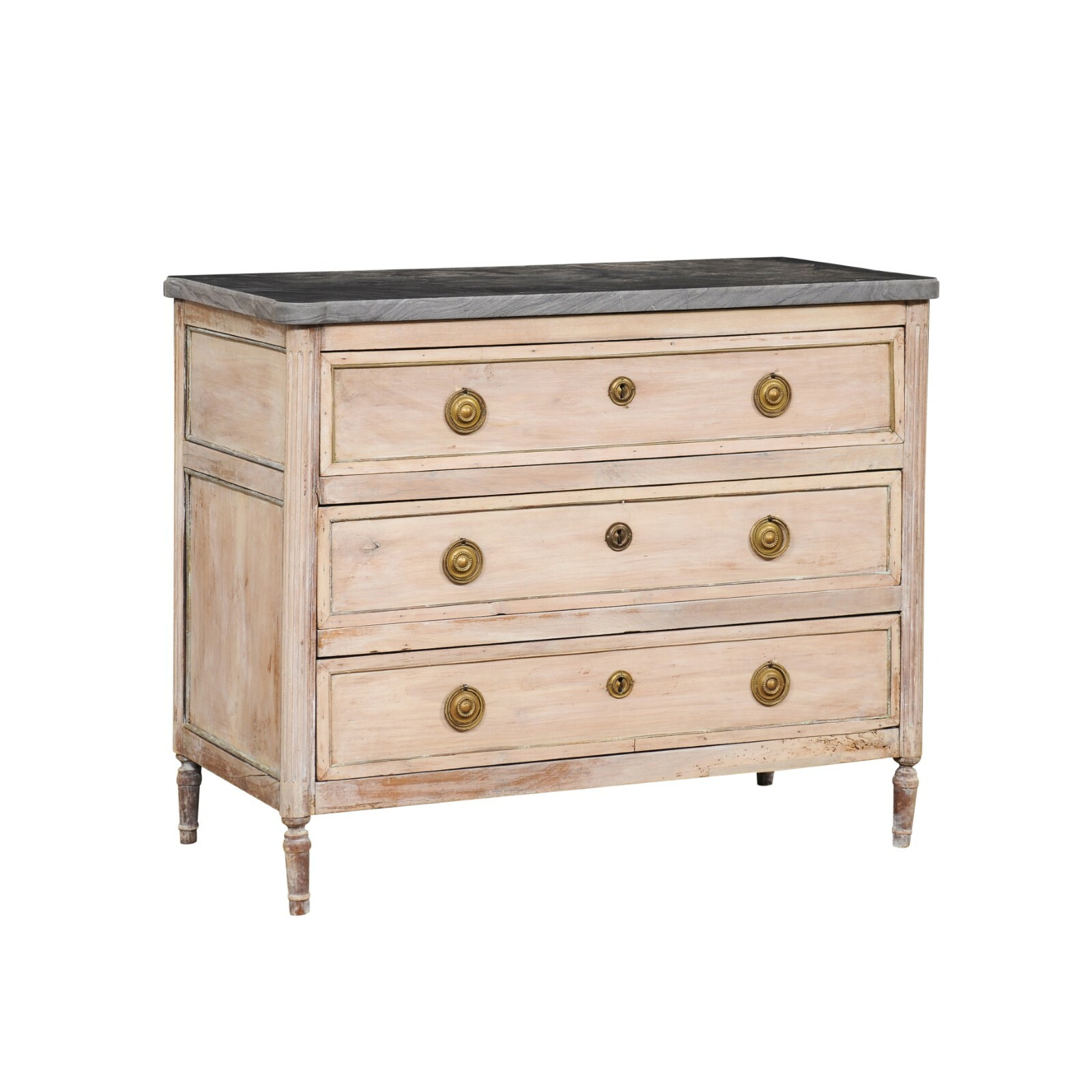 Period Neoclassic French Marble Top Commode