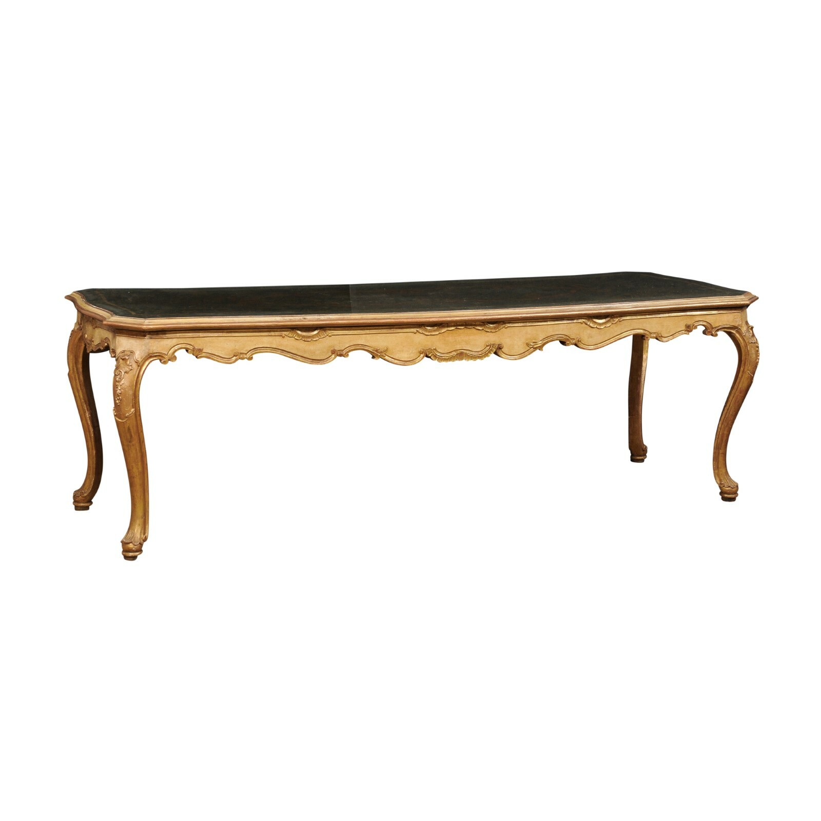 French Rococo Style Gilt Salon Table 19th C