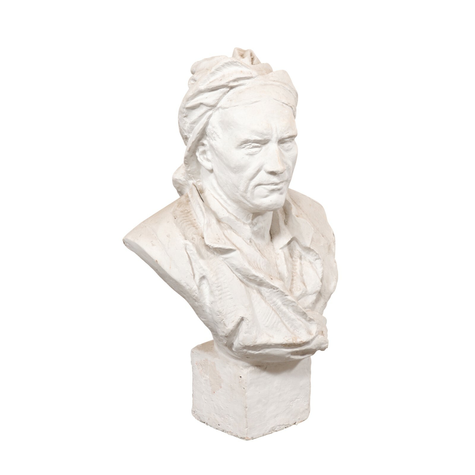 French Plaster Bust of Nicolas Coustou, 20"