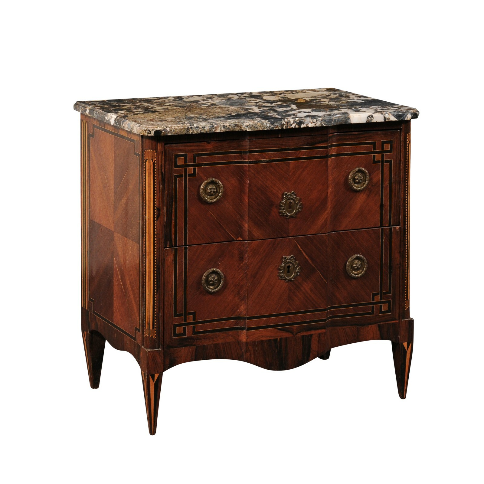 French 19th C. Commode, Gorgeous Marble Top