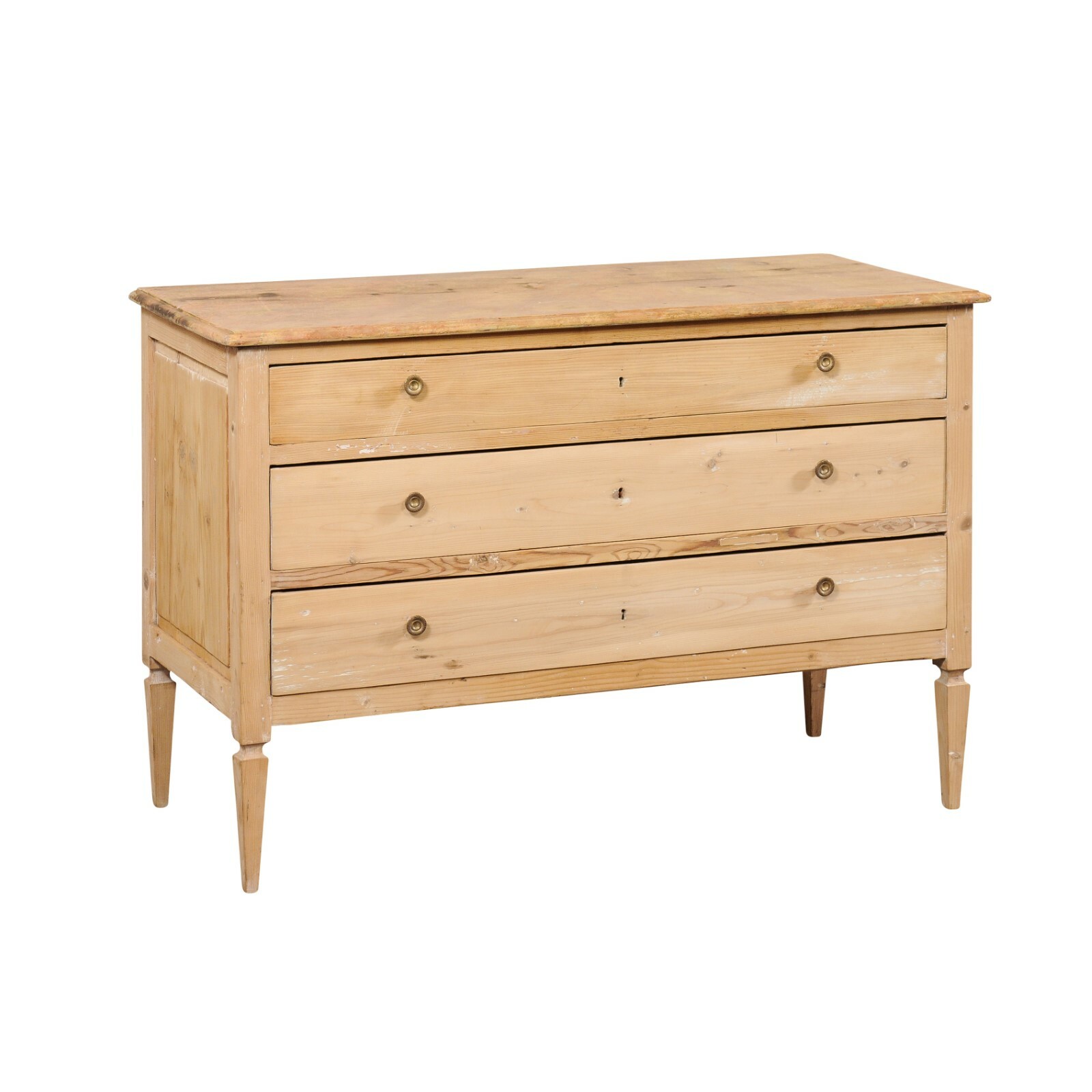 Italian Chest, Bleached w/Faux Marble Top