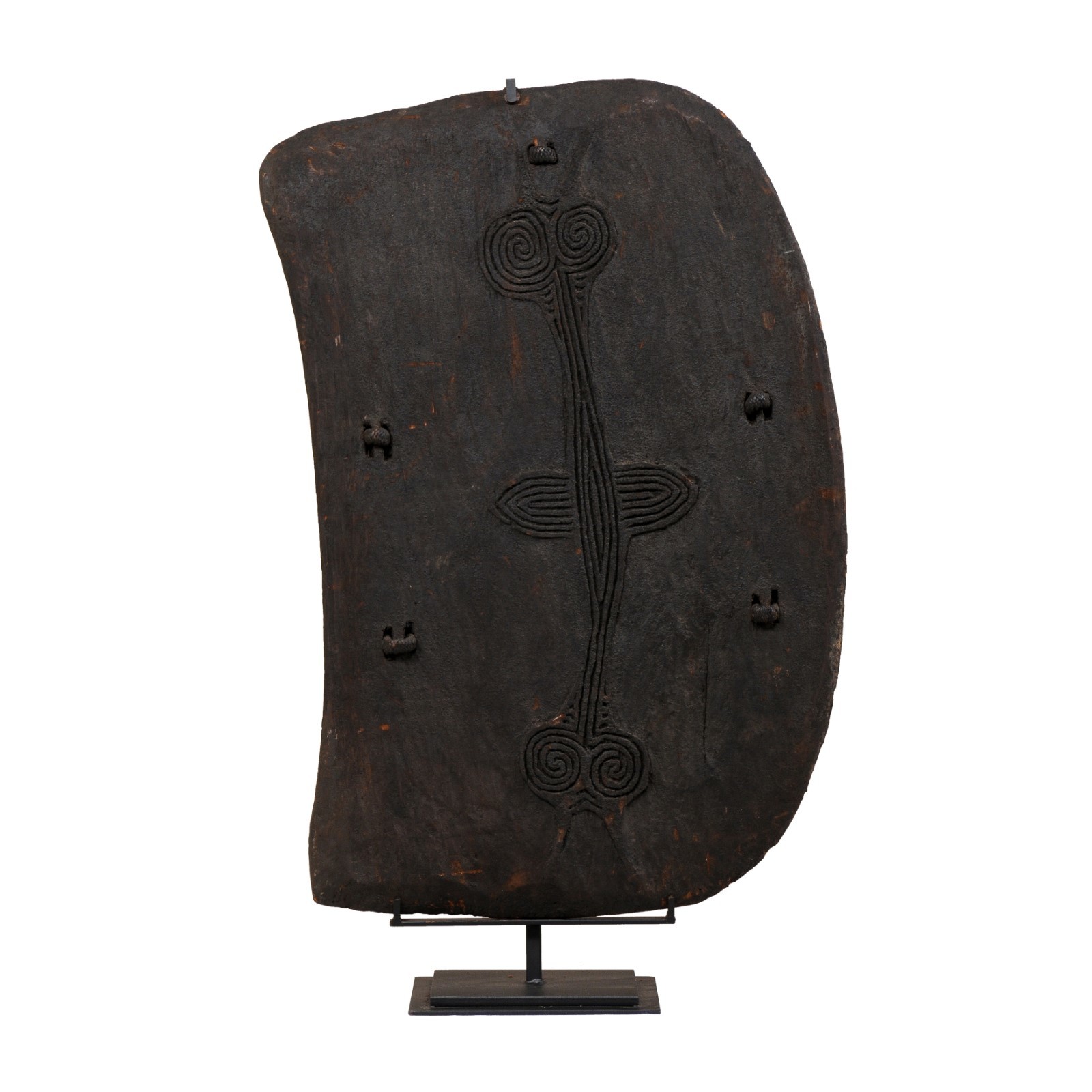 Papua New Guinea Lumi Shield on Iron Stand