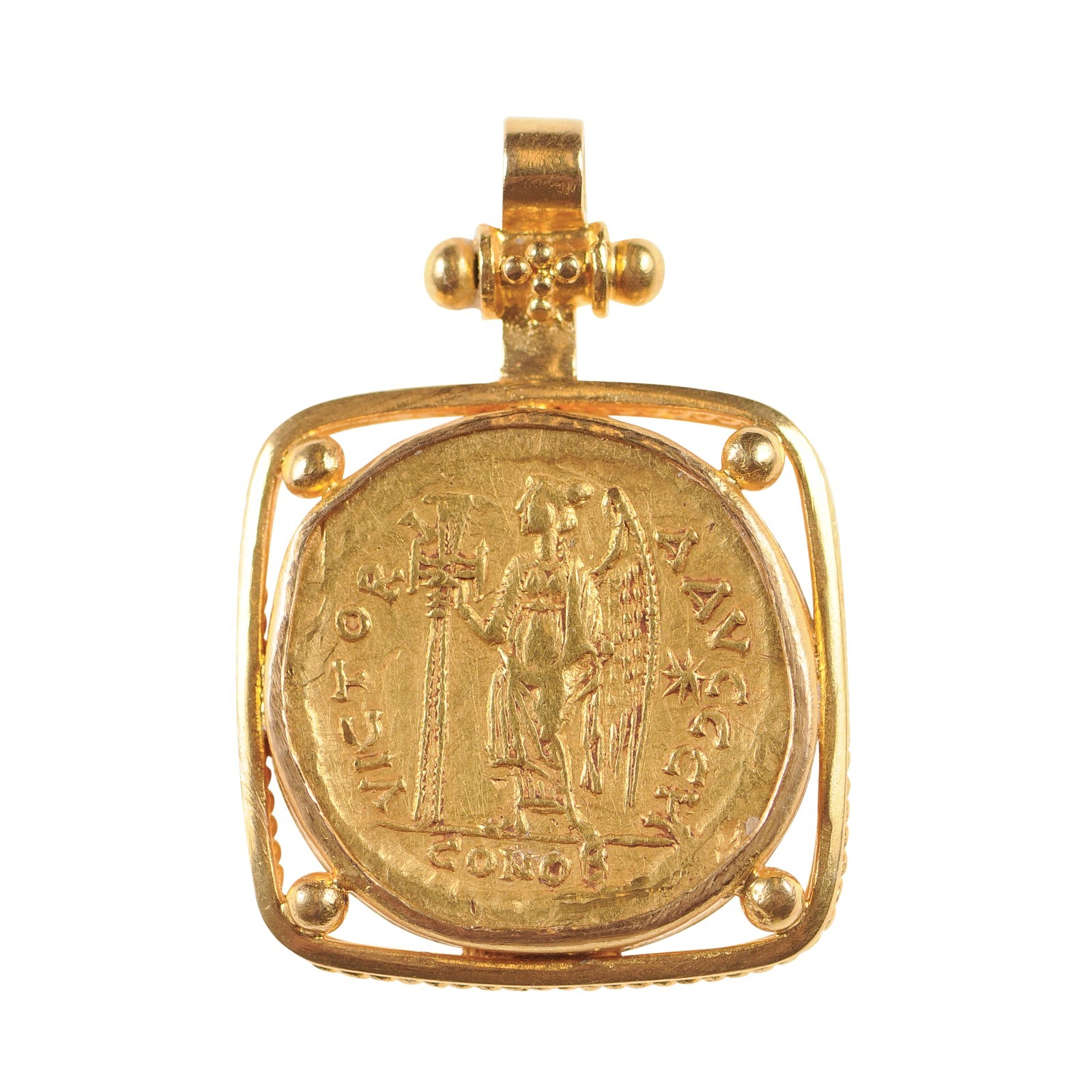 Zeno 2nd Reign AV Gold Solidus Pendant