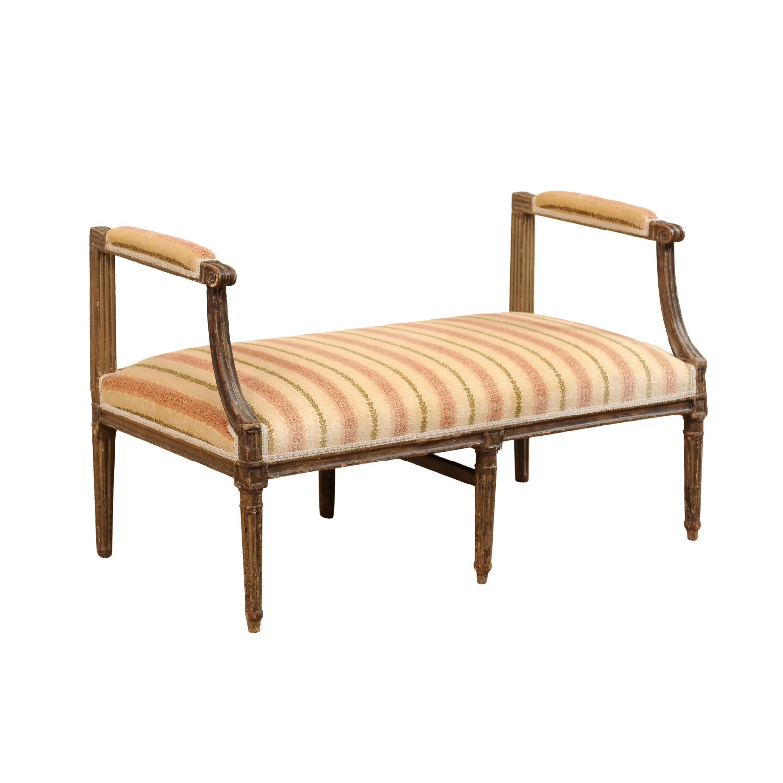 French Louis XVI Window Bench with Arms