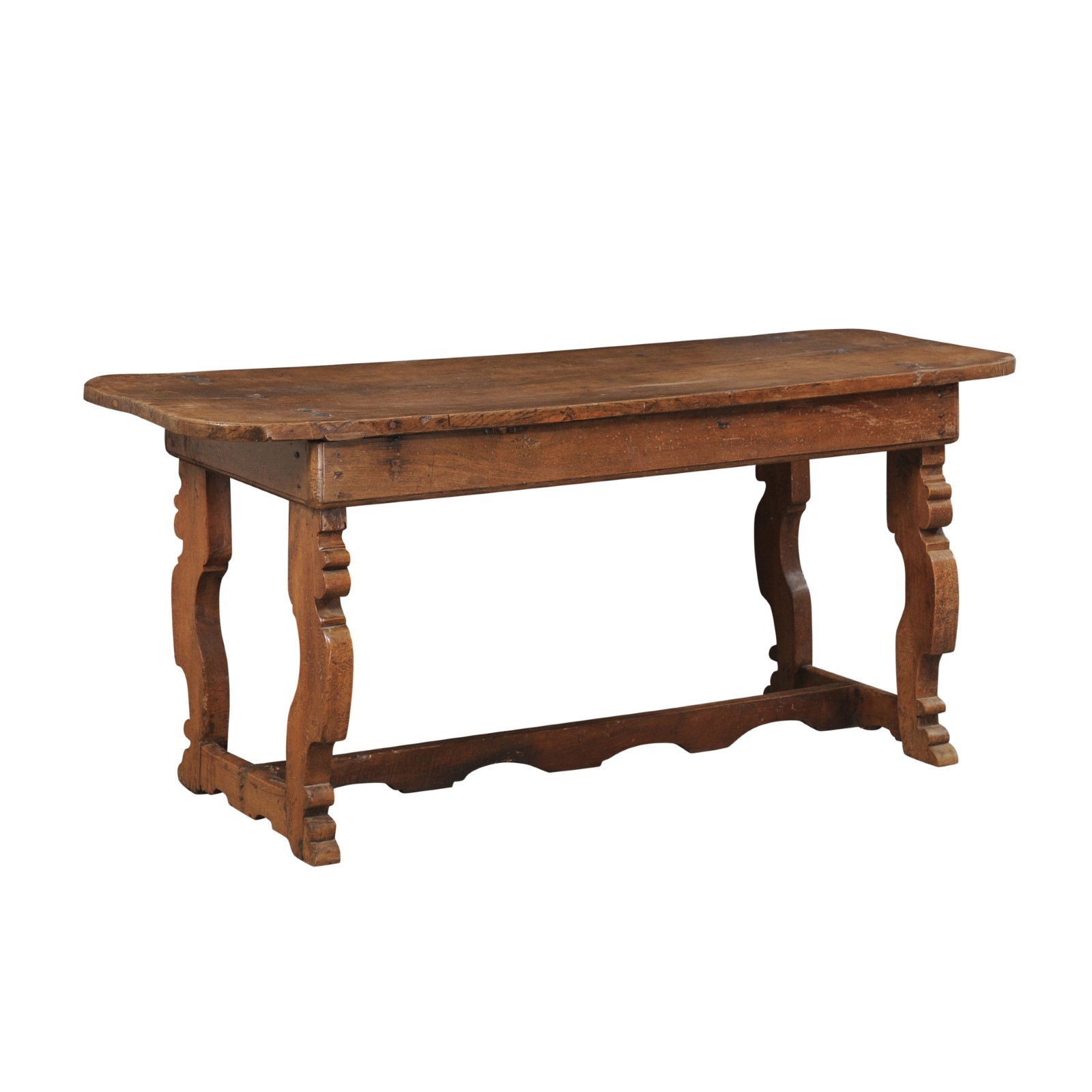 18th C. French Trestle Leg Console or Desk