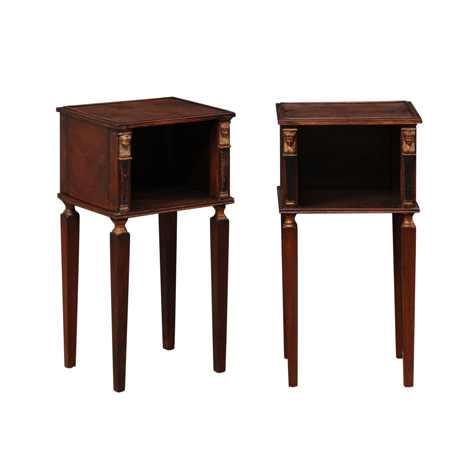 French Egyptian Revival Small End Tables