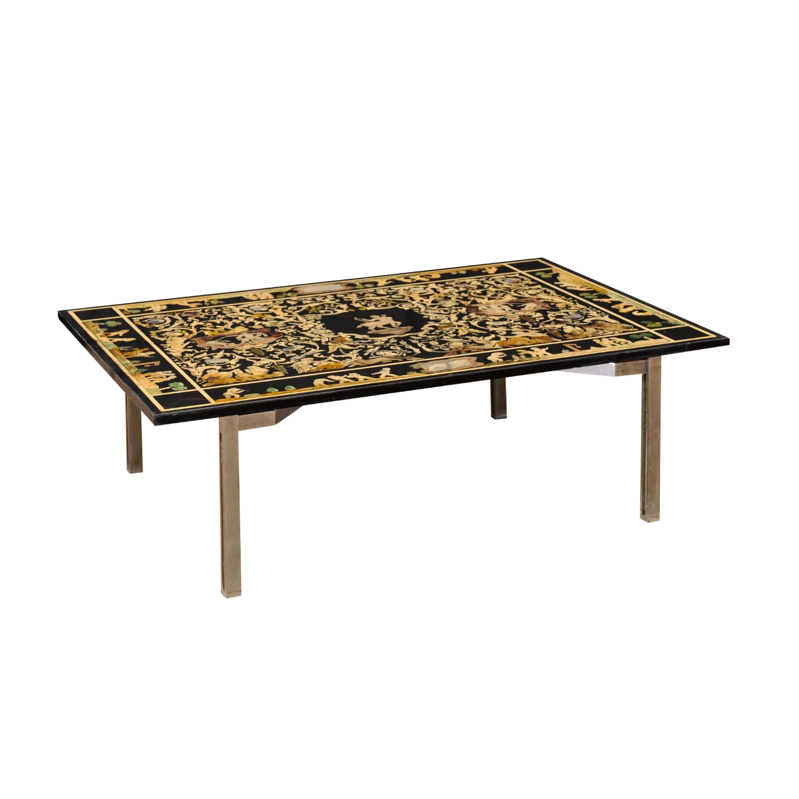 Italian Coffee Table w/Mythic Scenery Top