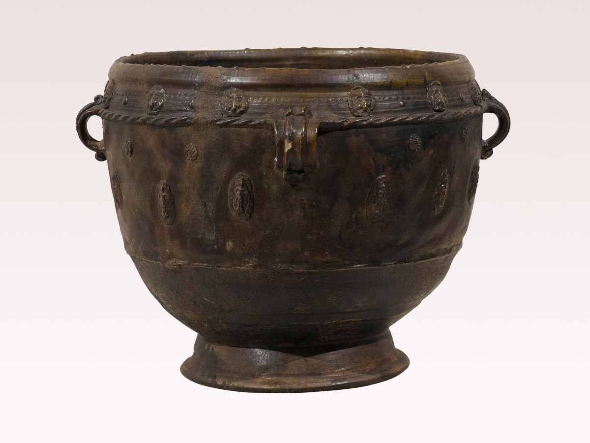 A Rich Brown-Black Clay Jar