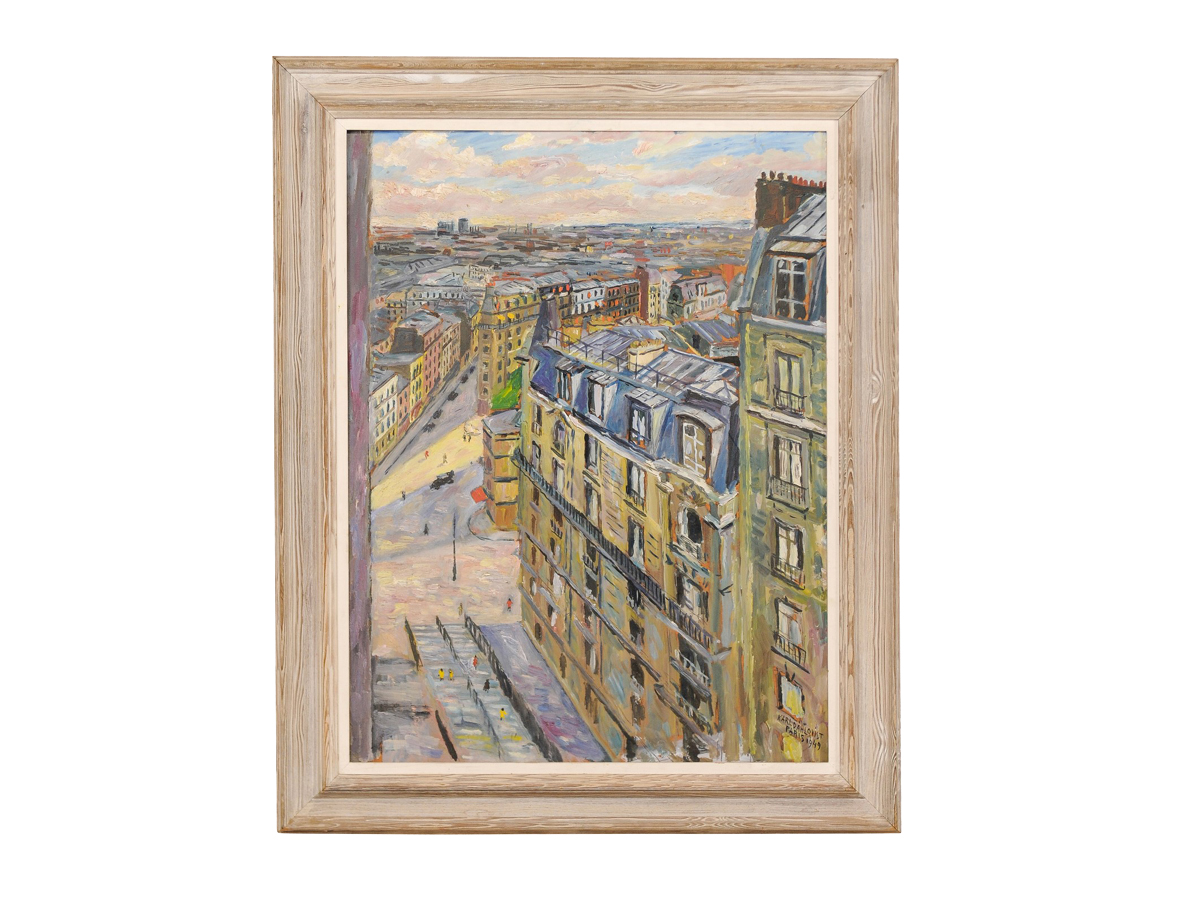 Oil Painting of Parisian Street