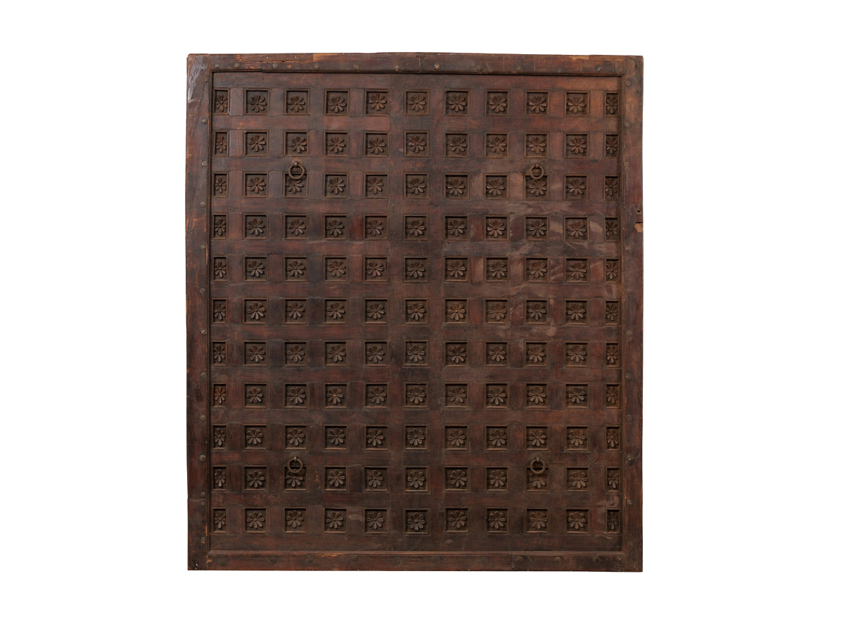 Indian Carved Wood Ceiling Panel