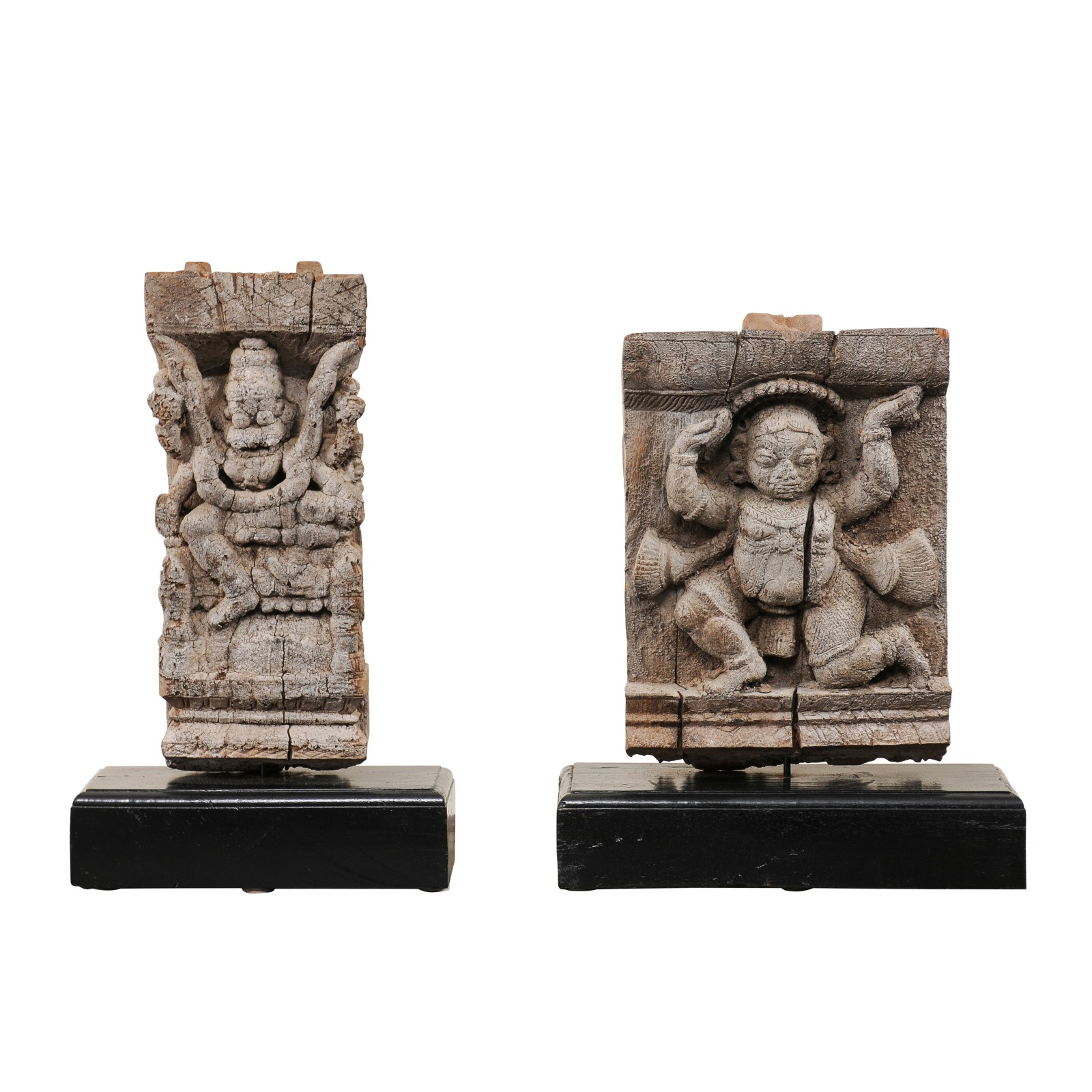 19th C. Pair of Hindu Temple Fragments