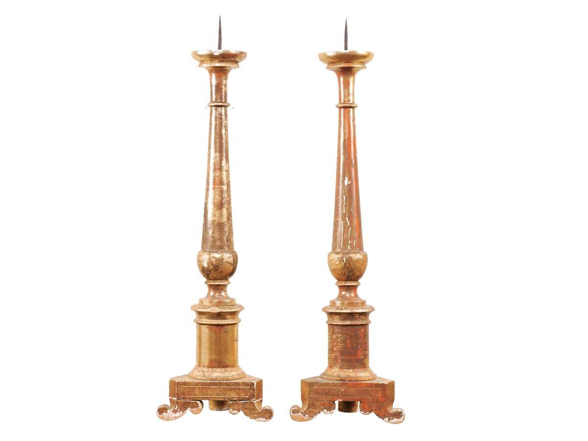 Italian Altar Sticks, 19th C.