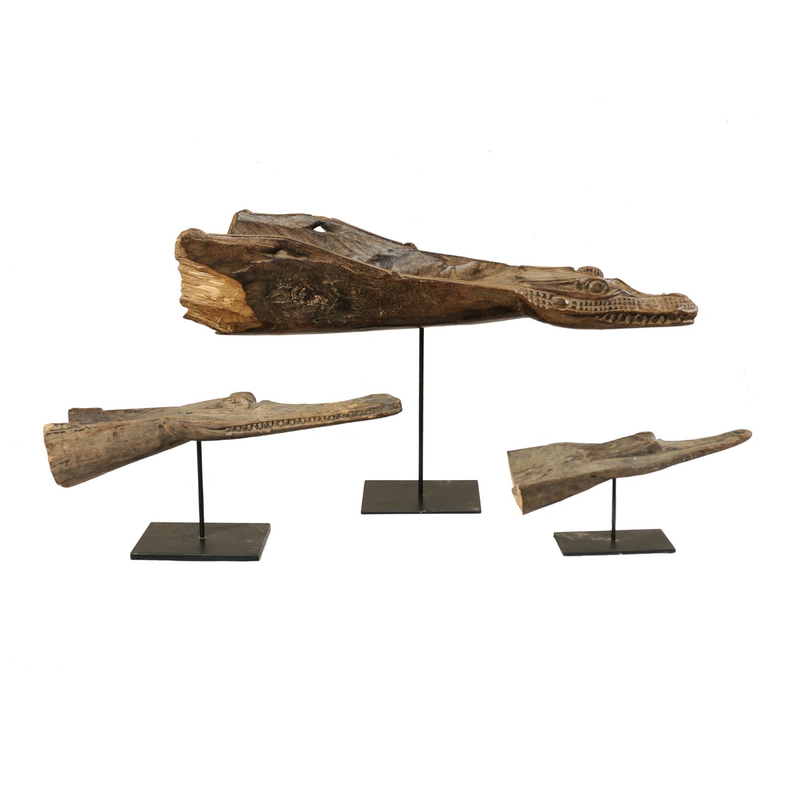 Collection of Crocodile Head Boat Prows