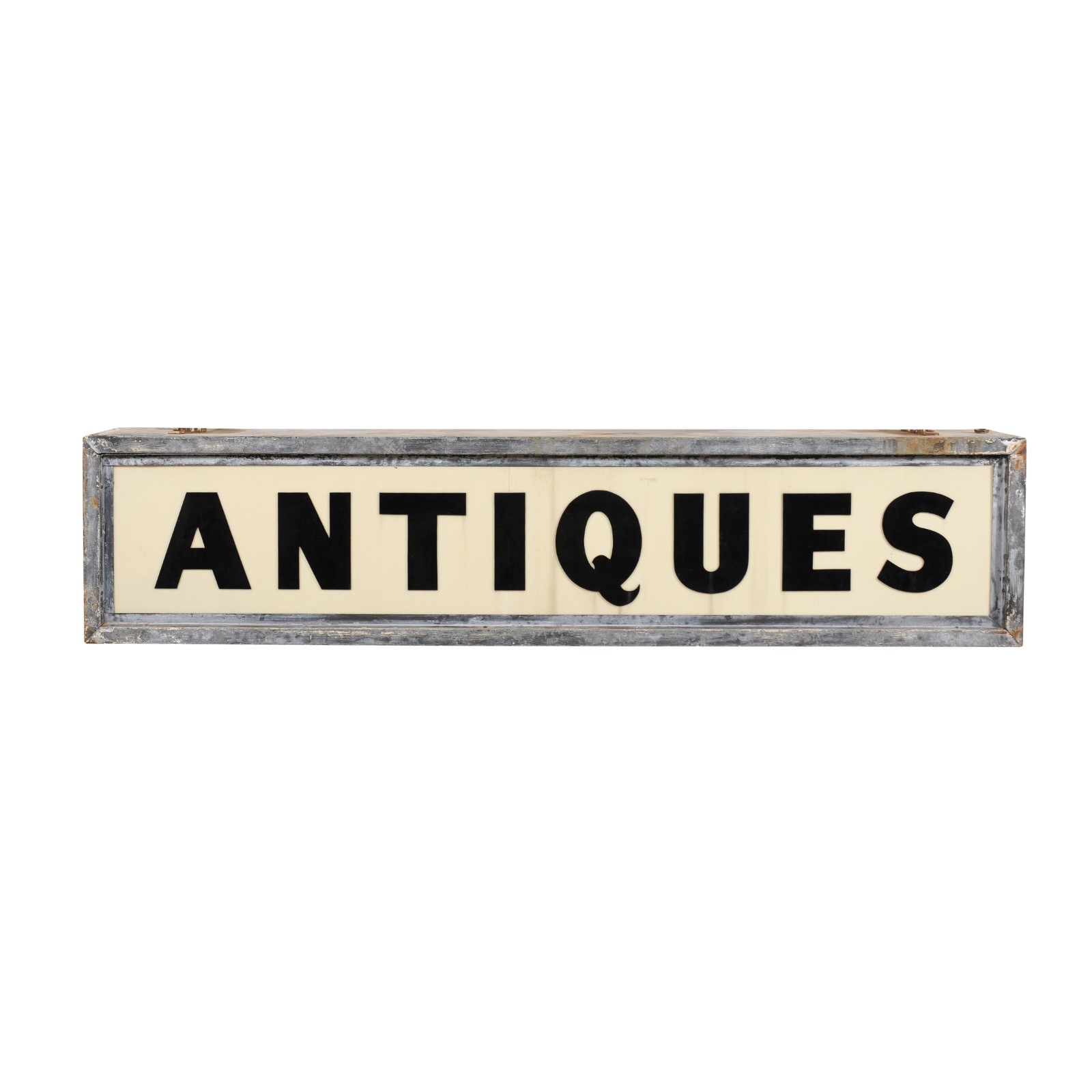 7 Ft Long Double-Sided "Antiques" Sign