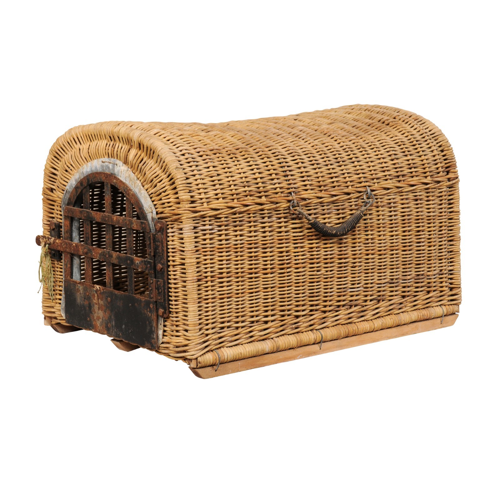 English Wicker & Iron Pet Crate or Bed