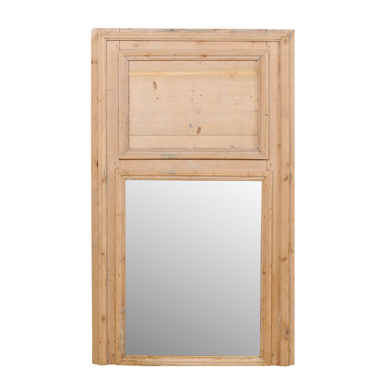 French Natural Wood Mirror 19th C 1863 A Tyner Antiques