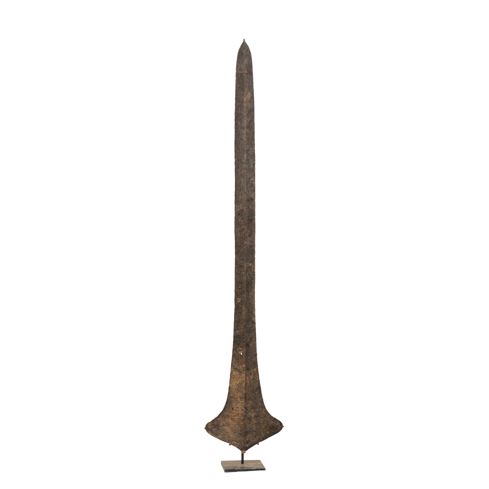 African Topoke Sword Currency on Stand