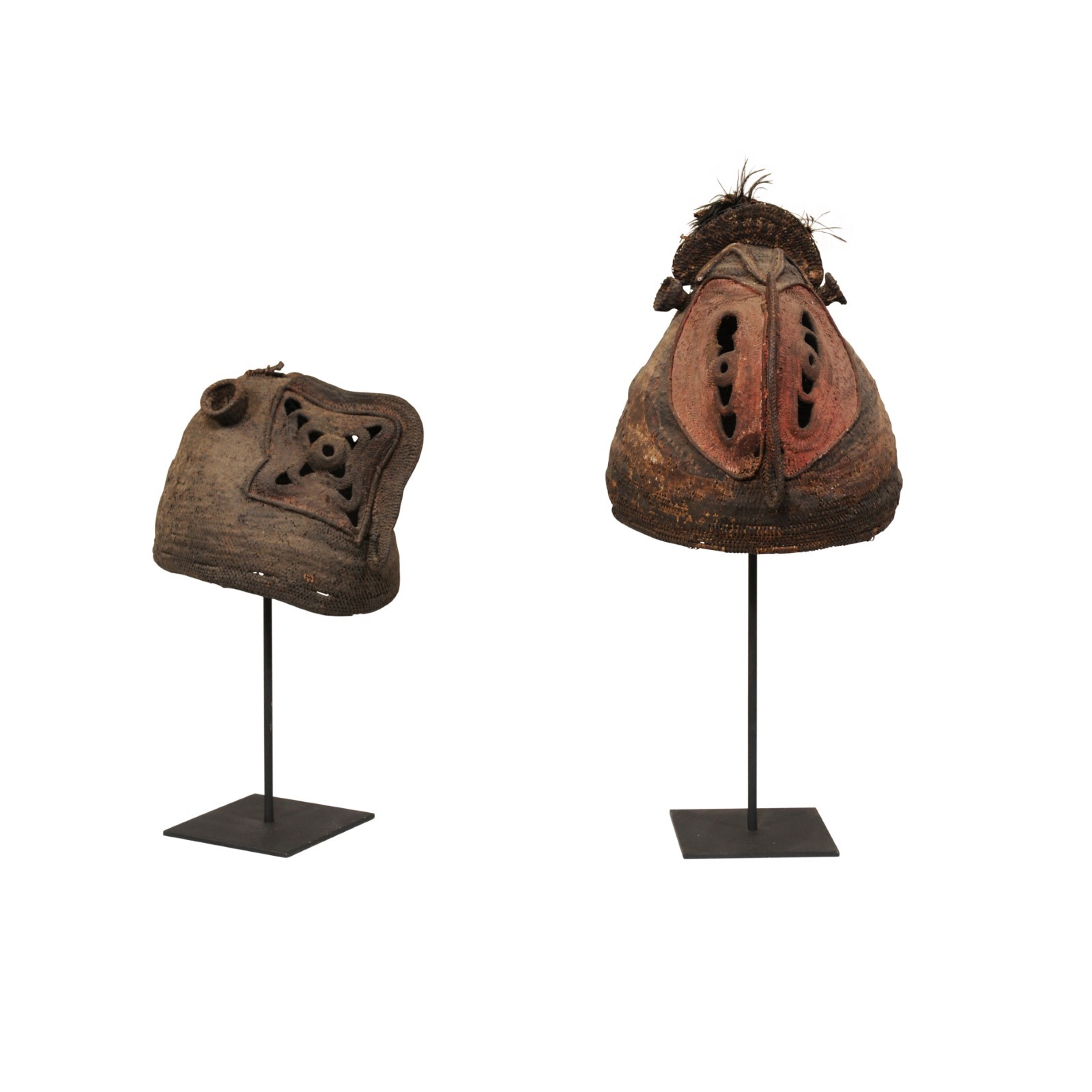 Pair Papua New Guinea "Yam Festival" Masks