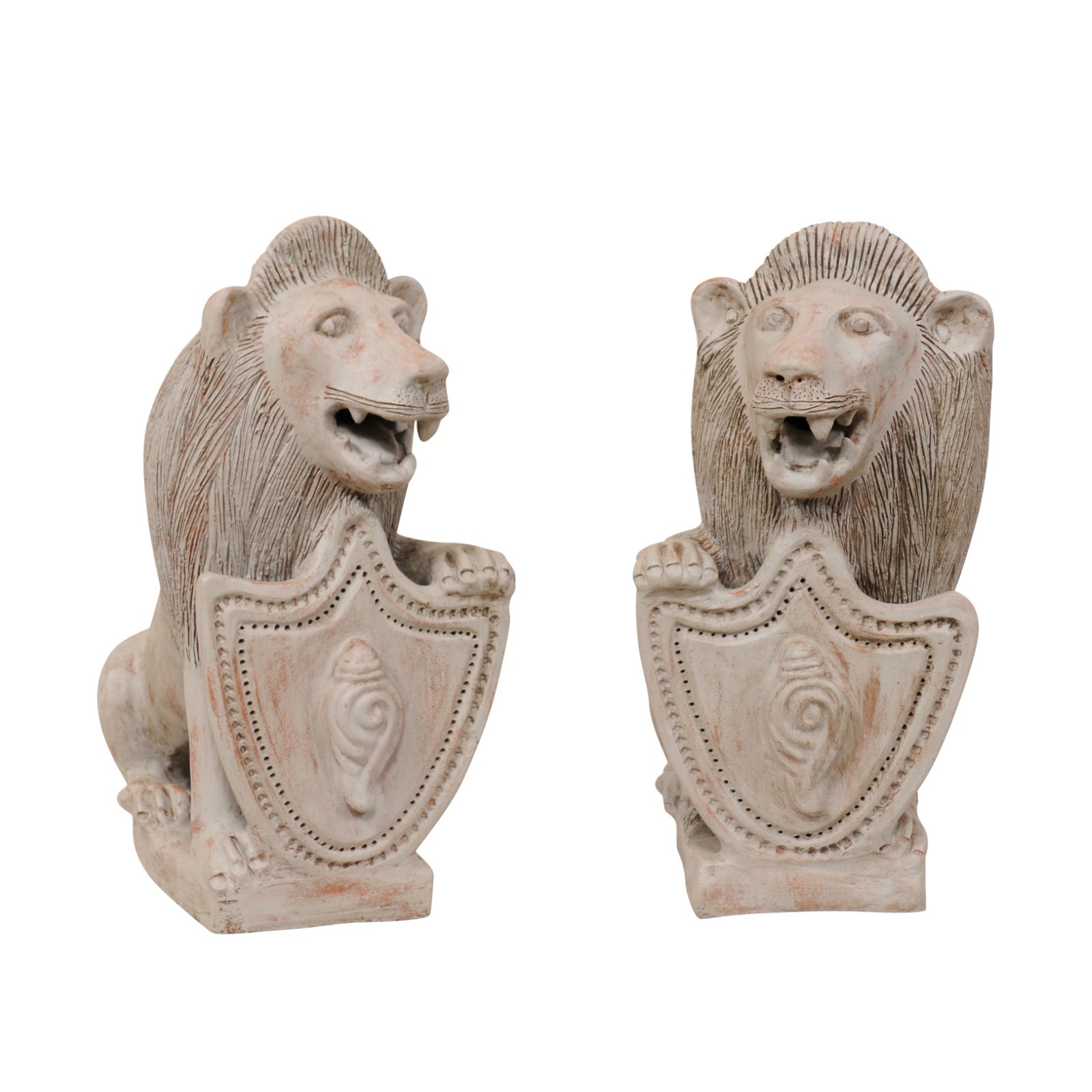 British Colonial Shielded Lions, 2 ft Tall